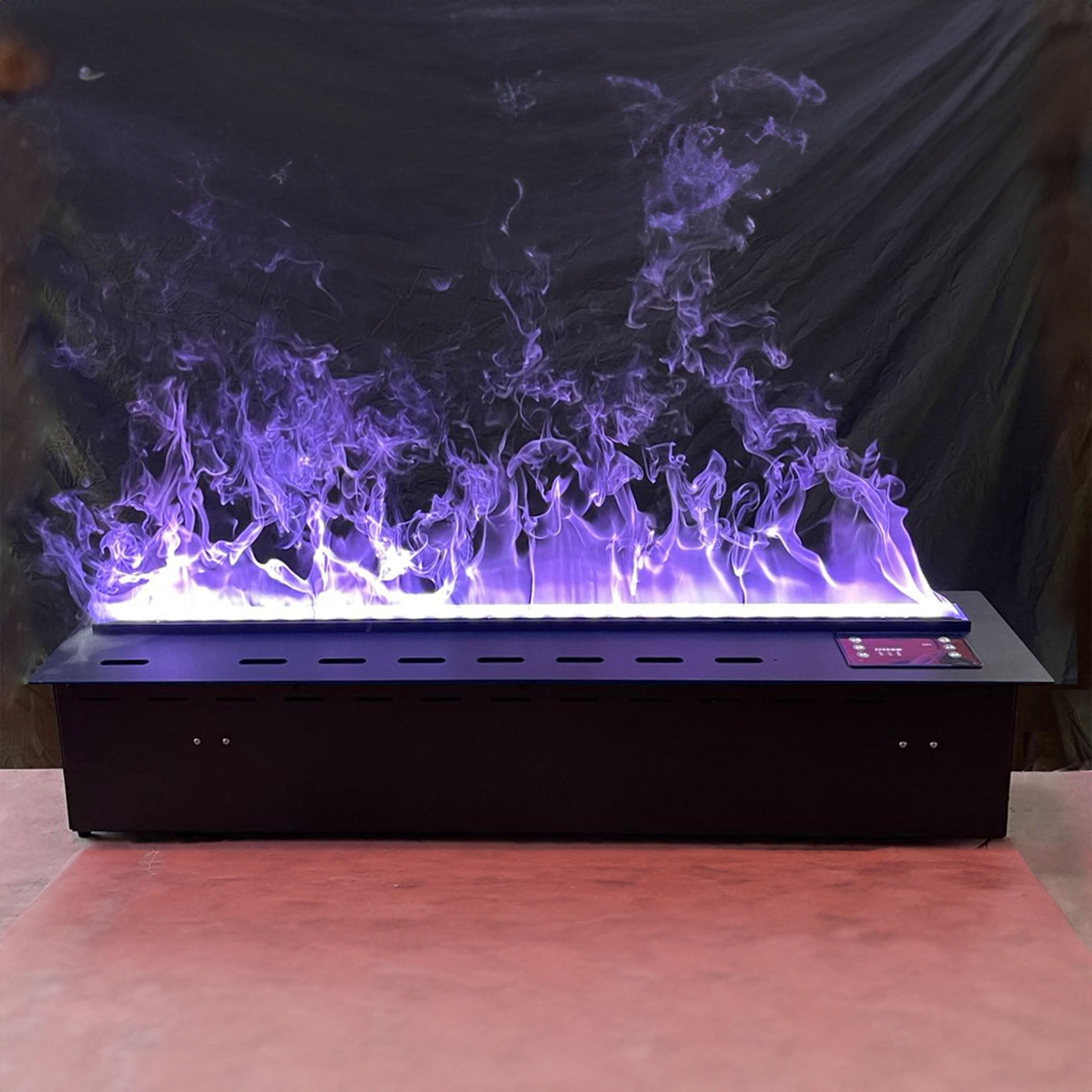 BEACON 3D1800 electric fireplace with water vapor mist effect, decorative electric fireplace with realistic 3D flame display