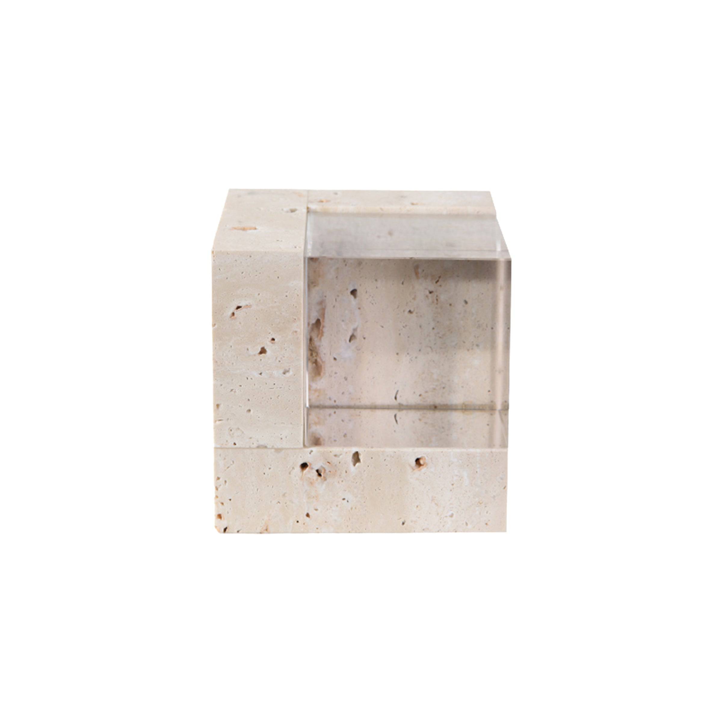 White  Cube Decoration-A Fb-T2112A -  Home Decor Figurines | ديكور المكعب الأبيض - ebarza Furniture UAE | Shop Modern Furniture in Abu Dhabi & Dubai - مفروشات ايبازرا في الامارات | تسوق اثاث عصري وديكورات مميزة في دبي وابوظبي