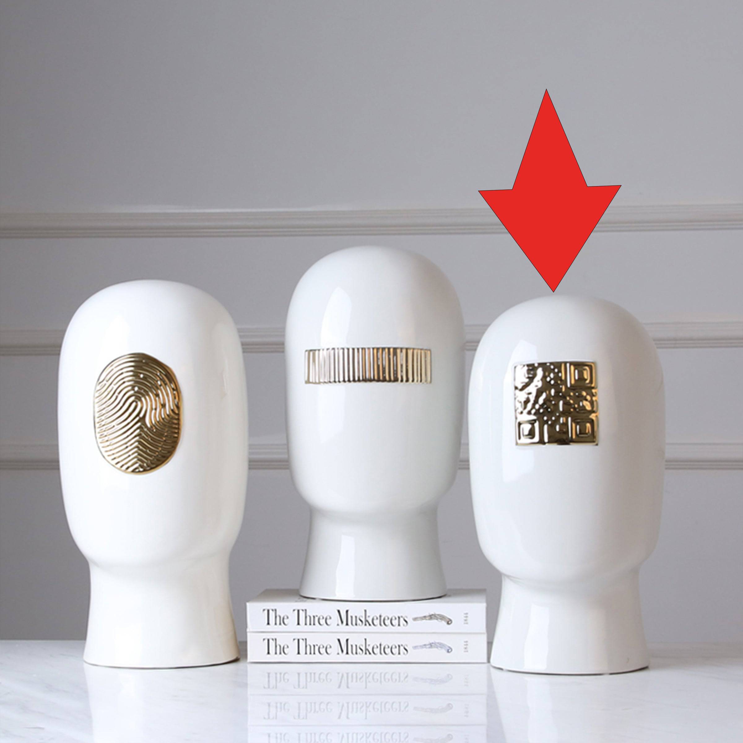 White Figure Decoration-C Fa-D1936C -  Home Decor Figurines | زخرفة شخصية بيضاء - ebarza Furniture UAE | Shop Modern Furniture in Abu Dhabi & Dubai - مفروشات ايبازرا في الامارات | تسوق اثاث عصري وديكورات مميزة في دبي وابوظبي