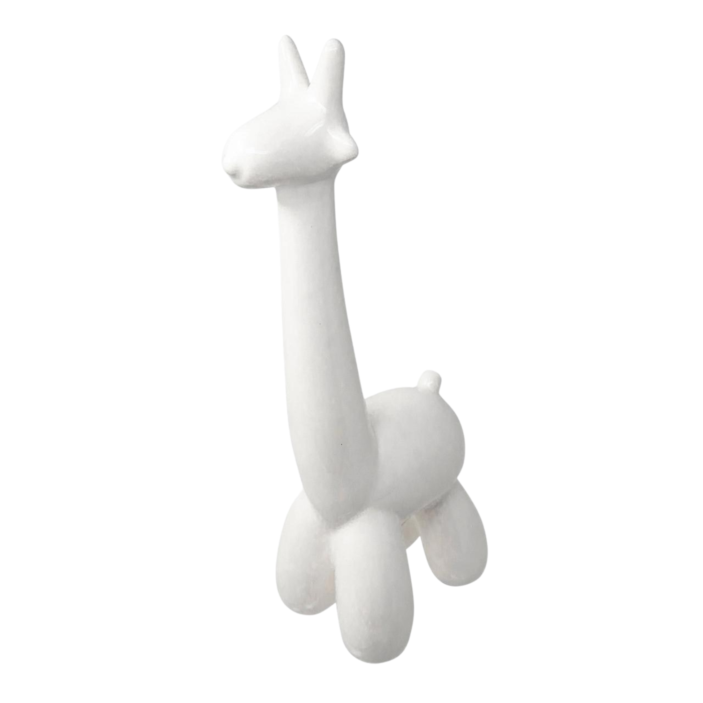 White Giraffe Balloon Animal 13655-03 -  Home Decor Figurines | بالون الزرافة الأبيض - ebarza Furniture UAE | Shop Modern Furniture in Abu Dhabi & Dubai - مفروشات ايبازرا في الامارات | تسوق اثاث عصري وديكورات مميزة في دبي وابوظبي