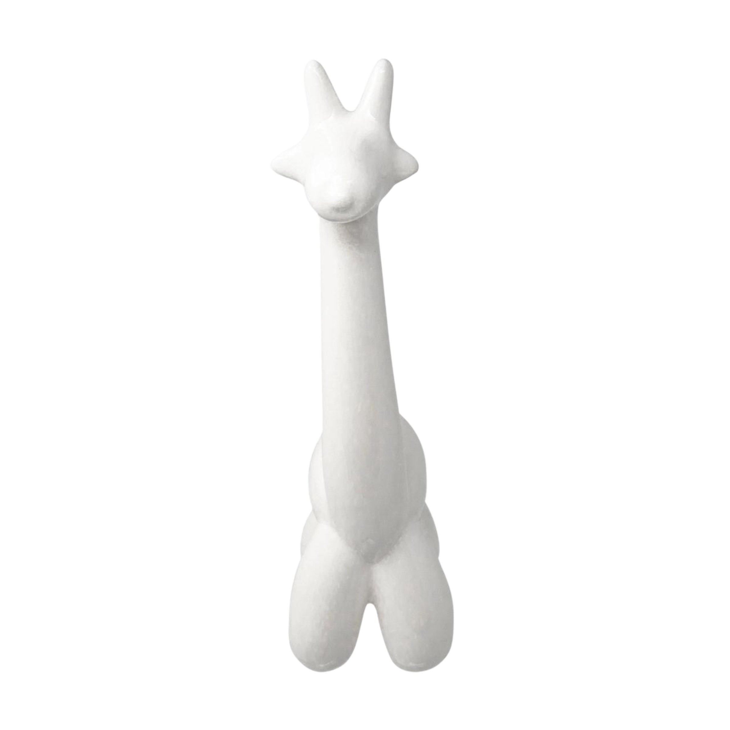 White Giraffe Balloon Animal 13655-03 -  Home Decor Figurines | بالون الزرافة الأبيض - ebarza Furniture UAE | Shop Modern Furniture in Abu Dhabi & Dubai - مفروشات ايبازرا في الامارات | تسوق اثاث عصري وديكورات مميزة في دبي وابوظبي