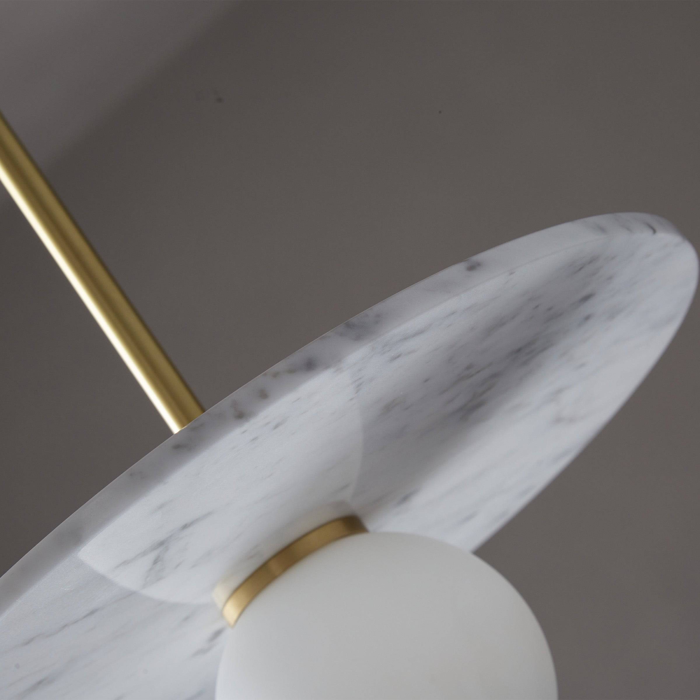 White Marble Pendant Lamp  7703S1-We -  Pendant Lamps | المصباح المعلق من الرخام الأبيض - ebarza Furniture UAE | Shop Modern Furniture in Abu Dhabi & Dubai - مفروشات ايبازرا في الامارات | تسوق اثاث عصري وديكورات مميزة في دبي وابوظبي