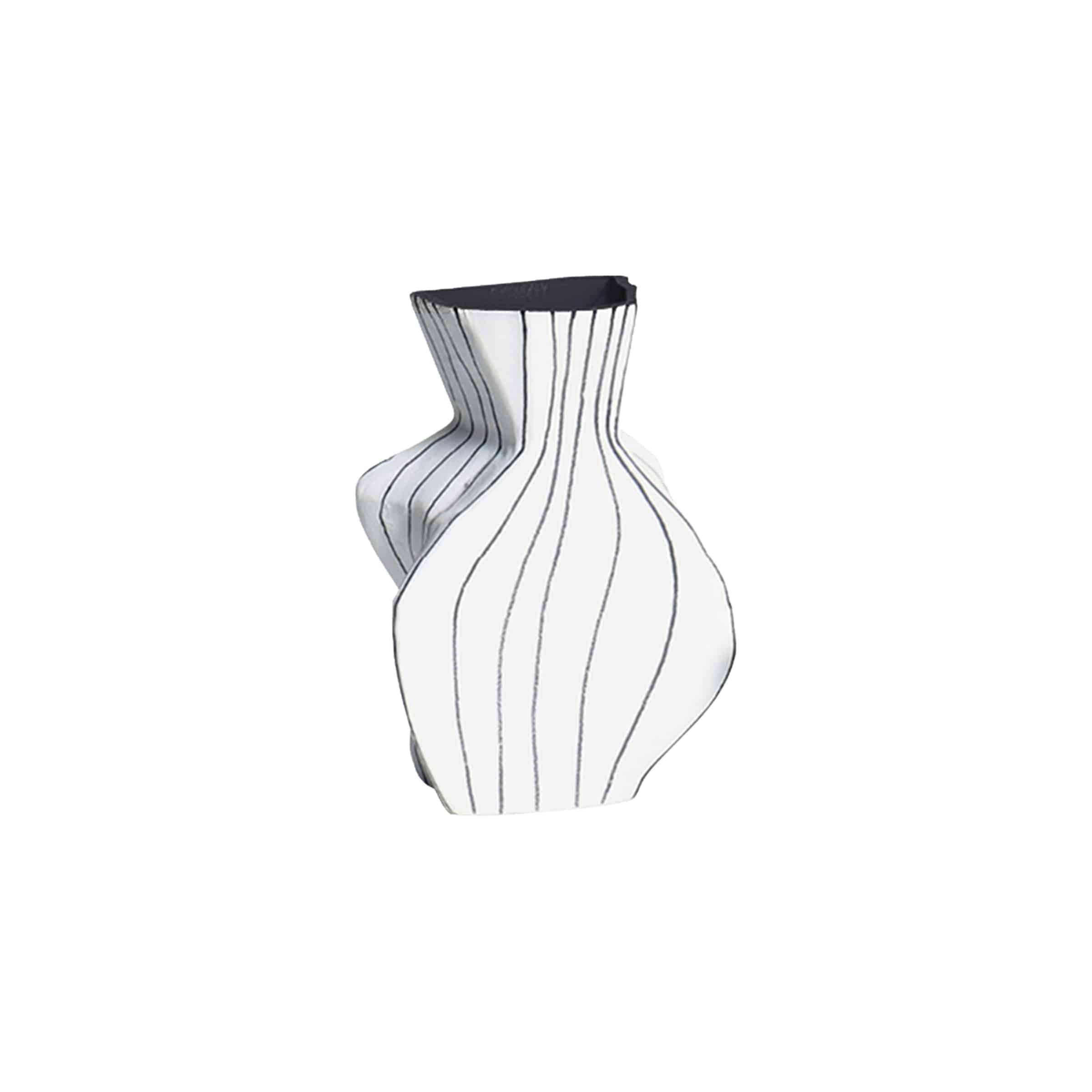 White Sand Hand-Painted Bottle-A Fa-D21110A -  Vases | مزهرية زجاجية من الرمال البيضاء مرسومة باليد - ebarza Furniture UAE | Shop Modern Furniture in Abu Dhabi & Dubai - مفروشات ايبازرا في الامارات | تسوق اثاث عصري وديكورات مميزة في دبي وابوظبي