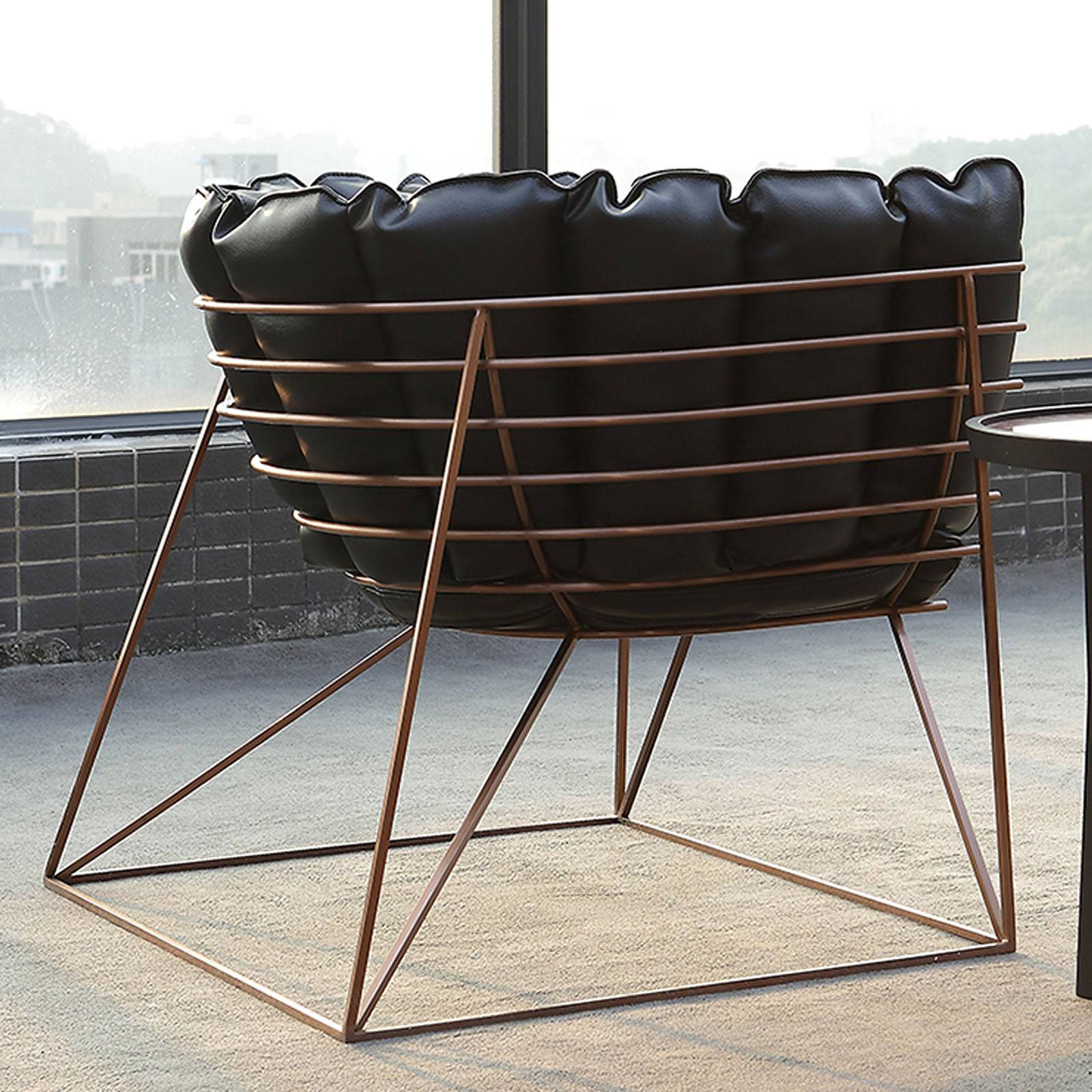Wire  Lounge Chair  Lc023 -  Lounge Chairs | كرسي صالة سلك - ebarza Furniture UAE | Shop Modern Furniture in Abu Dhabi & Dubai - مفروشات ايبازرا في الامارات | تسوق اثاث عصري وديكورات مميزة في دبي وابوظبي