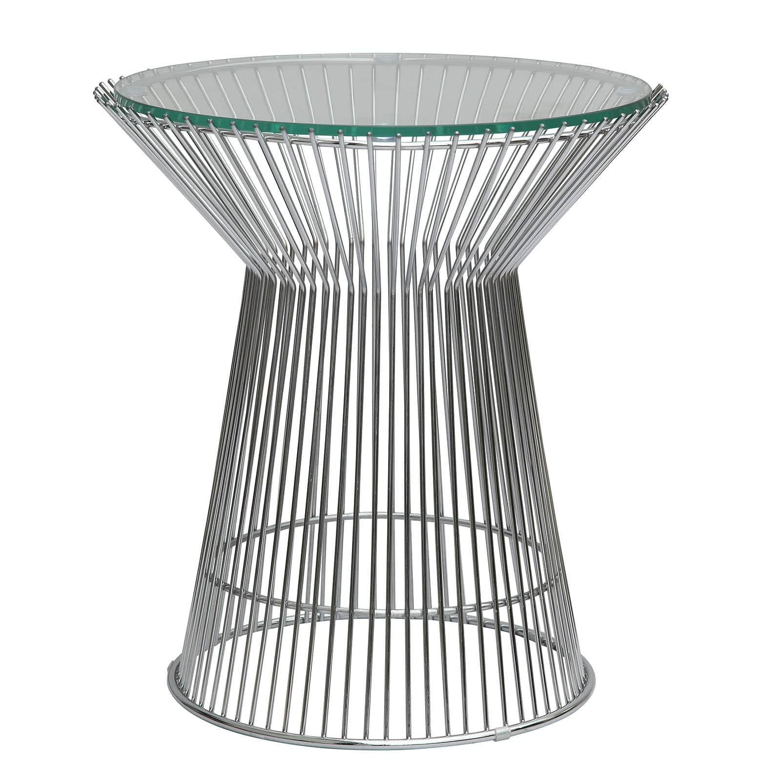 Wire Table& Glass Top  Bp7004 -  Side Tables | سطح زجاج طاولة سلك - ebarza Furniture UAE | Shop Modern Furniture in Abu Dhabi & Dubai - مفروشات ايبازرا في الامارات | تسوق اثاث عصري وديكورات مميزة في دبي وابوظبي