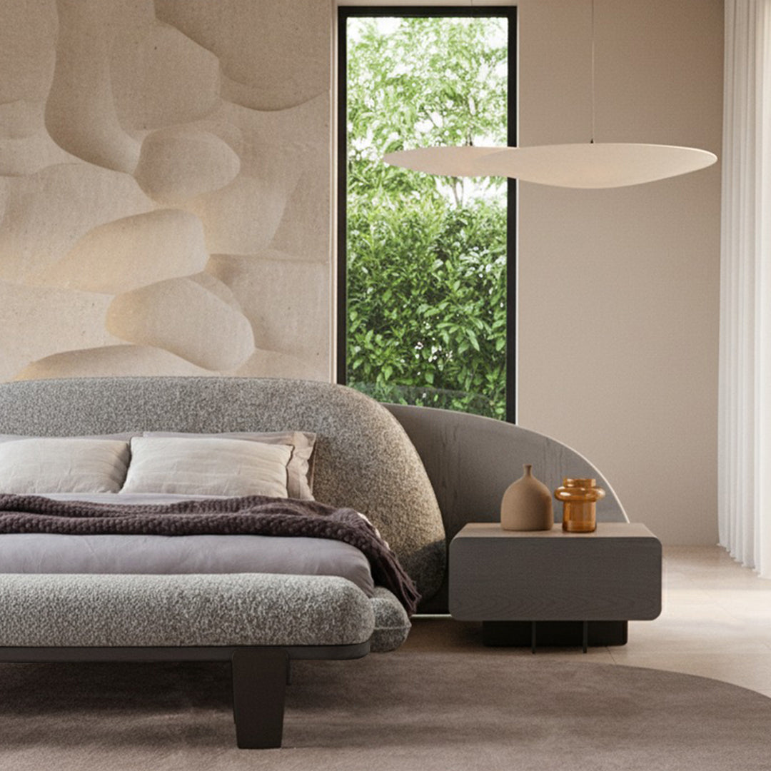 Wogg 180 cm bedstead by HOMAGE KOLTUK featuring a modern wooden frame and clean design for a stylish bedroom.