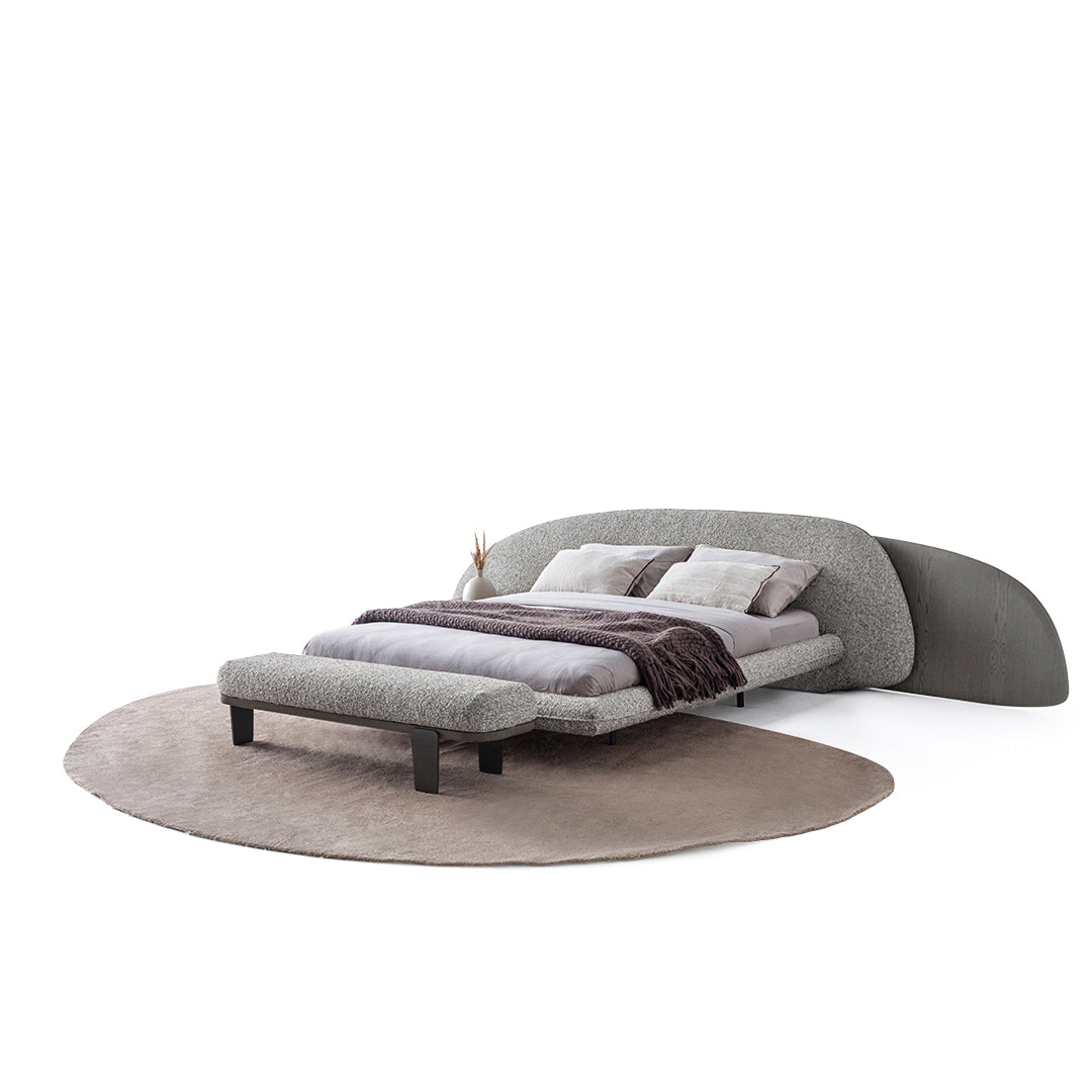 Wogg Bedstead 180 cm by HOMAGE KOLTUK, wooden bed frame with sleek design and sturdy construction, shown in the image.
