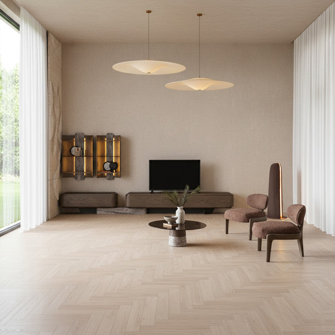 Modern Wogg Floor Lamp HM-LAMP004 by HOMAGE KOLTUK, featuring sleek design and adjustable arm for stylish lighting in living spaces.