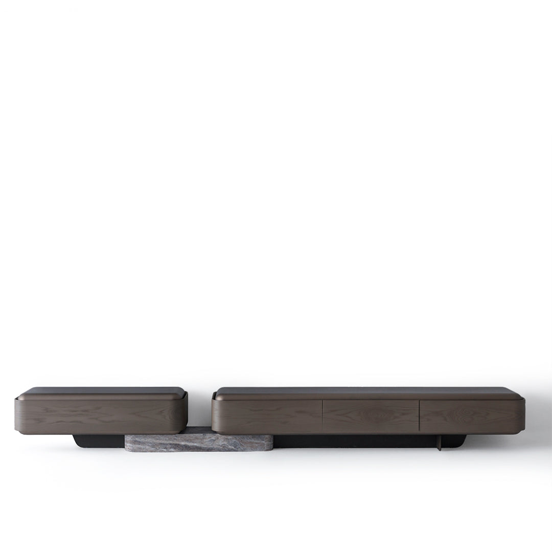 Wogg TV unit bottom block in a sleek design, measuring 420 cm, from HOMAGE KOLTUK, part of the Wogg TV Units collection.