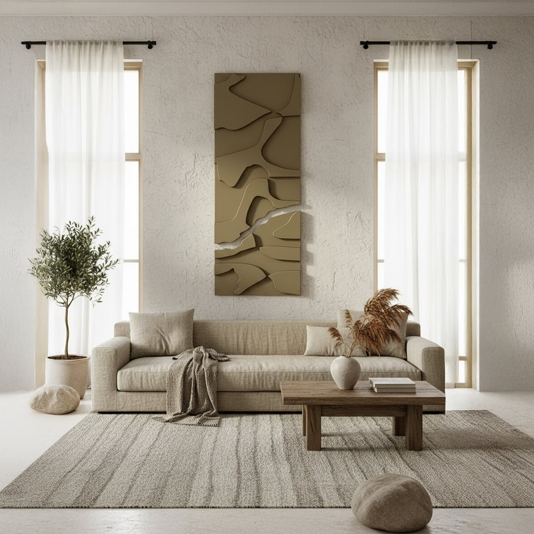Wood carving sandstone artwork by BEACON, showcasing intricate natural-designed details in a handcrafted sculpture.