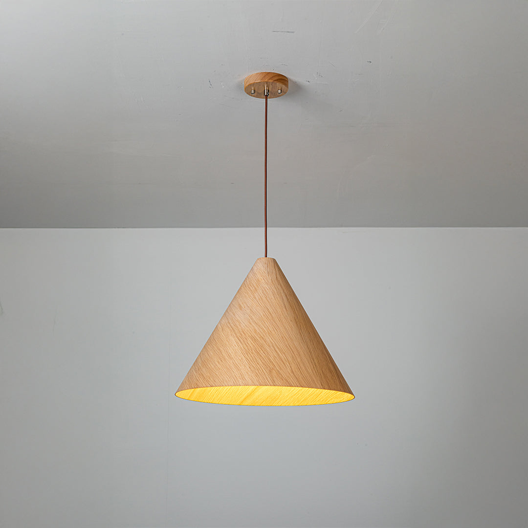 Wood Wave Pendant Lamp - Natural Wood Color MYCP-DLB-XL -  Pendant Lamps - ebarza Furniture UAE | Shop Modern Furniture in Abu Dhabi & Dubai - مفروشات ايبازرا في الامارات | تسوق اثاث عصري وديكورات مميزة في دبي وابوظبي