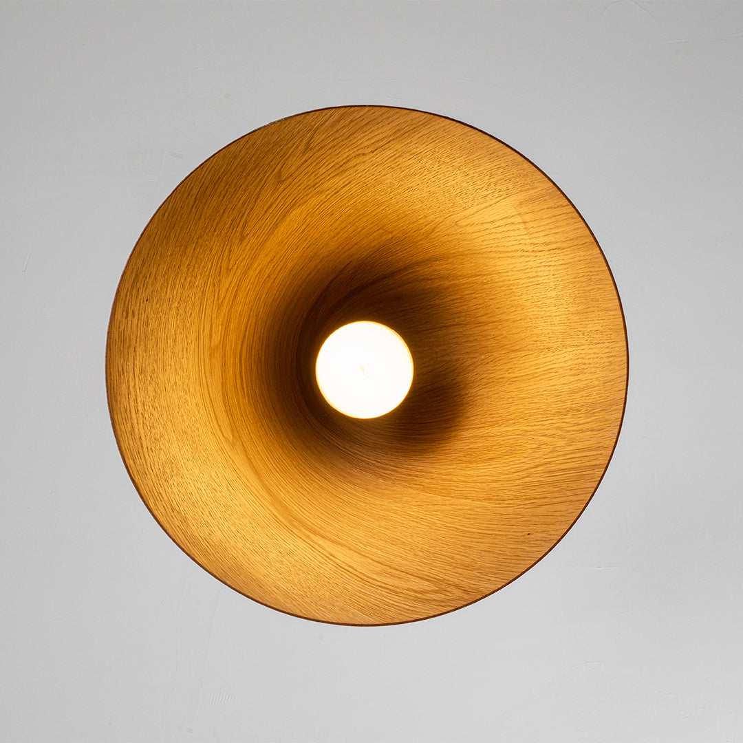 Wood Wave Pendant Lamp - Natural Wood Color MYCP-DLB-XL -  Pendant Lamps - ebarza Furniture UAE | Shop Modern Furniture in Abu Dhabi & Dubai - مفروشات ايبازرا في الامارات | تسوق اثاث عصري وديكورات مميزة في دبي وابوظبي