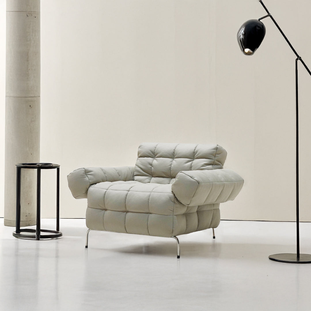 Yabo Lounge Chair LC077WHT -  Lounge Chairs - ebarza Furniture UAE | Shop Modern Furniture in Abu Dhabi & Dubai - مفروشات ايبازرا في الامارات | تسوق اثاث عصري وديكورات مميزة في دبي وابوظبي