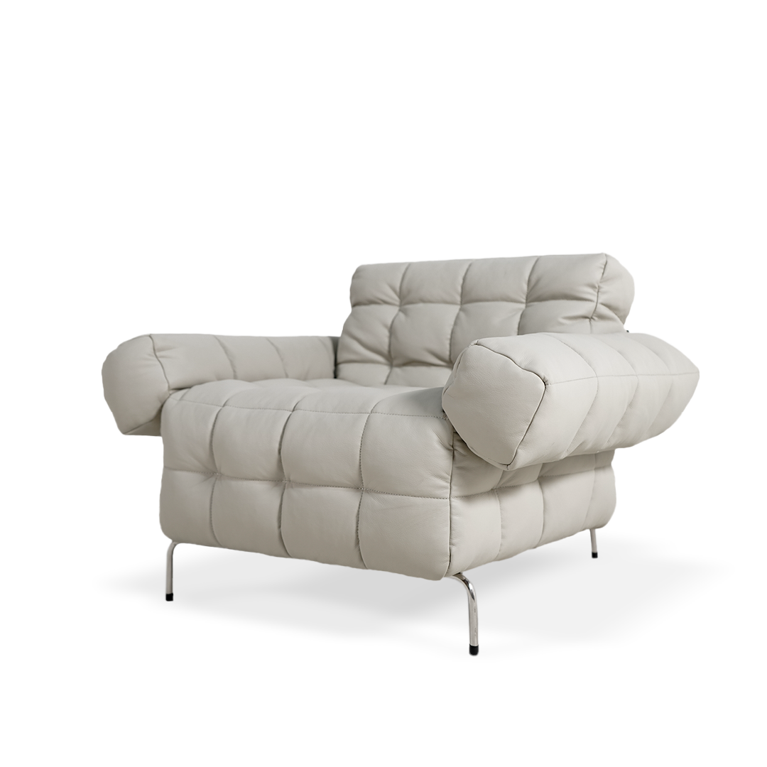 Yabo Lounge Chair LC077WHT -  Lounge Chairs - ebarza Furniture UAE | Shop Modern Furniture in Abu Dhabi & Dubai - مفروشات ايبازرا في الامارات | تسوق اثاث عصري وديكورات مميزة في دبي وابوظبي