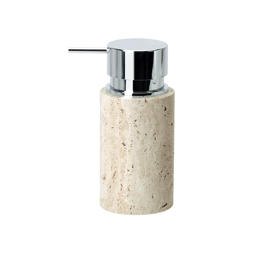 Yellow Travertine Round Hand Sanitizer Bottle (Silver - big round head) CBK834-1 (silver) -  Bathroom Accessories - ebarza Furniture UAE | Shop Modern Furniture in Abu Dhabi & Dubai - مفروشات ايبازرا في الامارات | تسوق اثاث عصري وديكورات مميزة في دبي وابوظبي