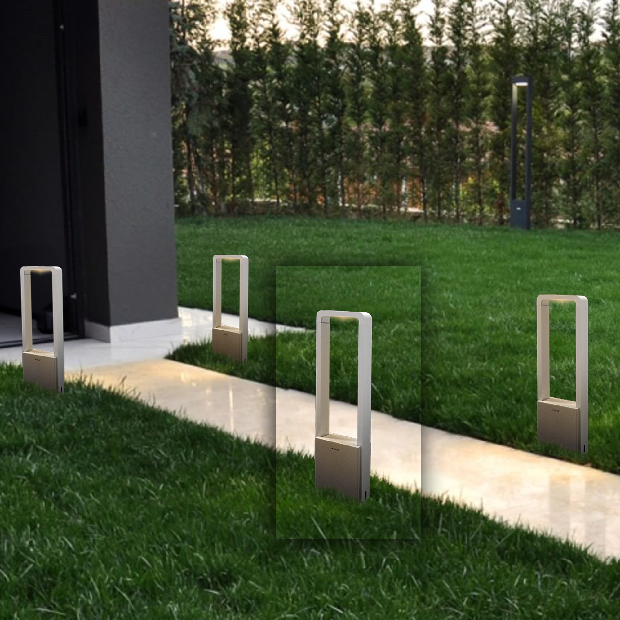 BEACON Yingjiao Outdoor Lamp MO-7104W outdoor lighting fixture with modern design and weather-resistant construction.