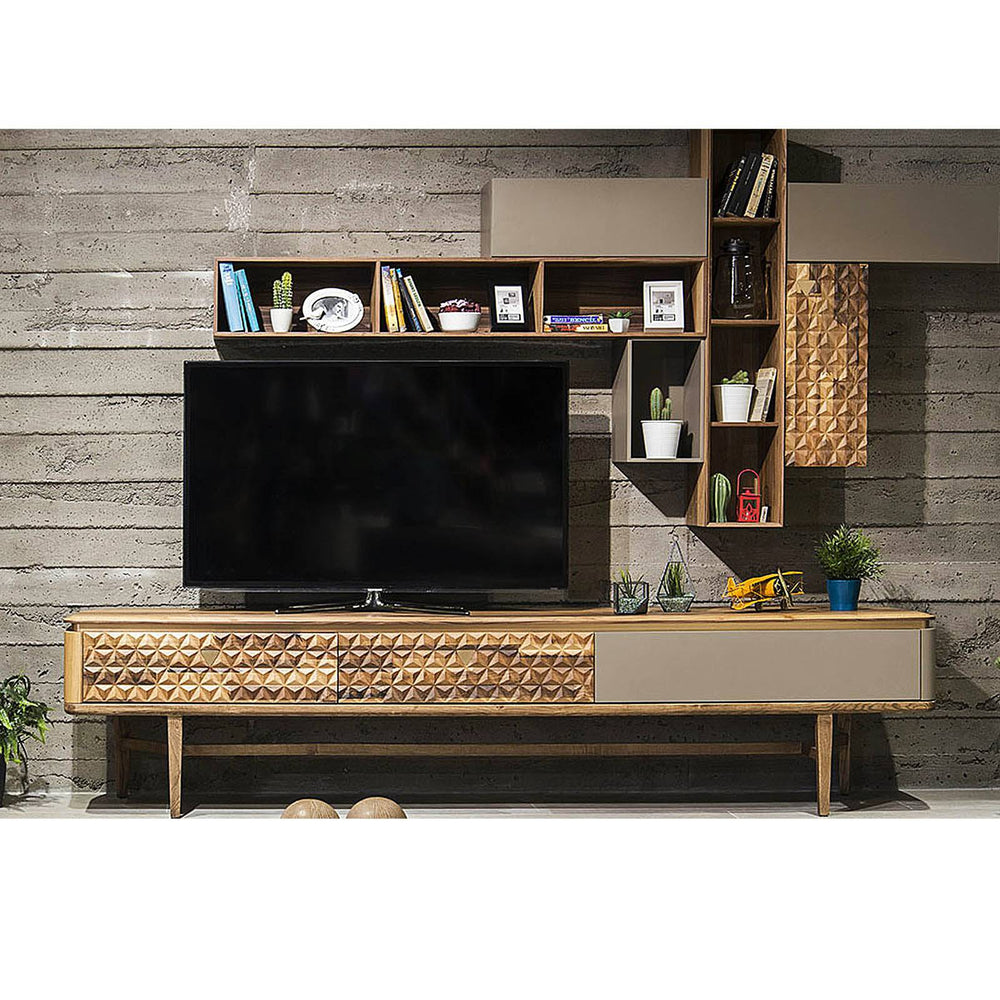 Zen Tv Unit Zen005 | Modern Walnut TV Cabinet by ebarza