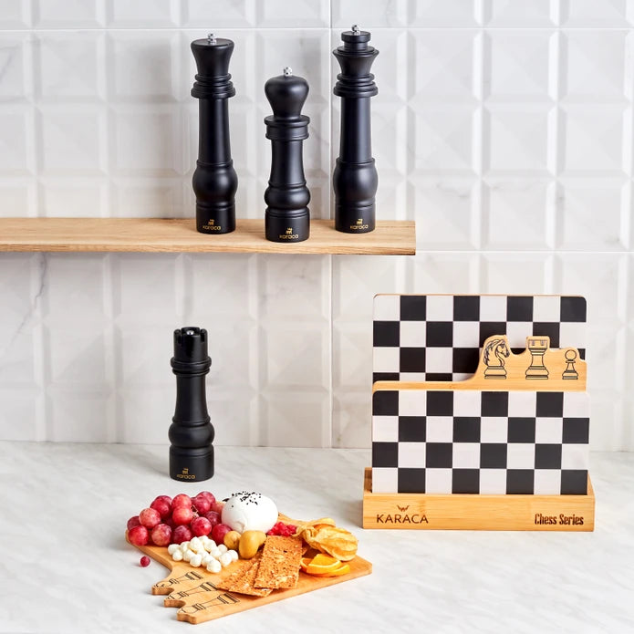 Karaca Chess Kale Spice Mill 19 cm 153.03.06.7320 -  Spice Sets | مطحنة توابل كاراجا للشطرنج كالي 19 سم - ebarza Furniture UAE | Shop Modern Furniture in Abu Dhabi & Dubai - مفروشات ايبازرا في الامارات | تسوق اثاث عصري وديكورات مميزة في دبي وابوظبي