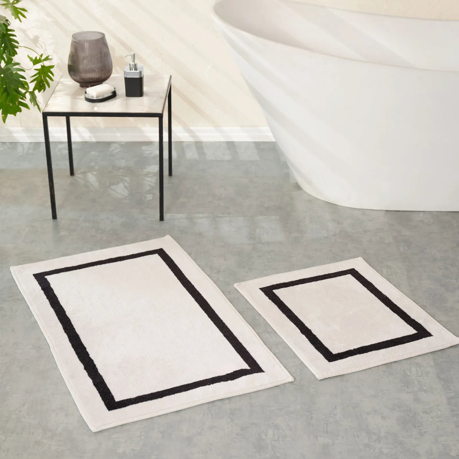 Cotton bathroom floor mats hot sale