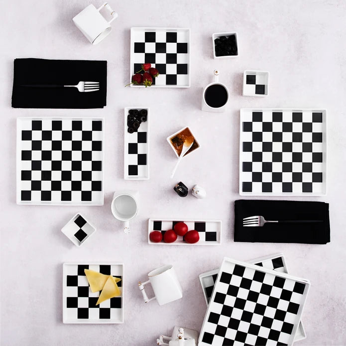 Karaca Chess 22 Pieces 6 Person Breakfast Set 153.03.08.2078 -  Dinnerware Sets | شطرنج كاراجا 22 قطعة طقم فطور 6 اشخاص - ebarza Furniture UAE | Shop Modern Furniture in Abu Dhabi & Dubai - مفروشات ايبازرا في الامارات | تسوق اثاث عصري وديكورات مميزة في دبي وابوظبي