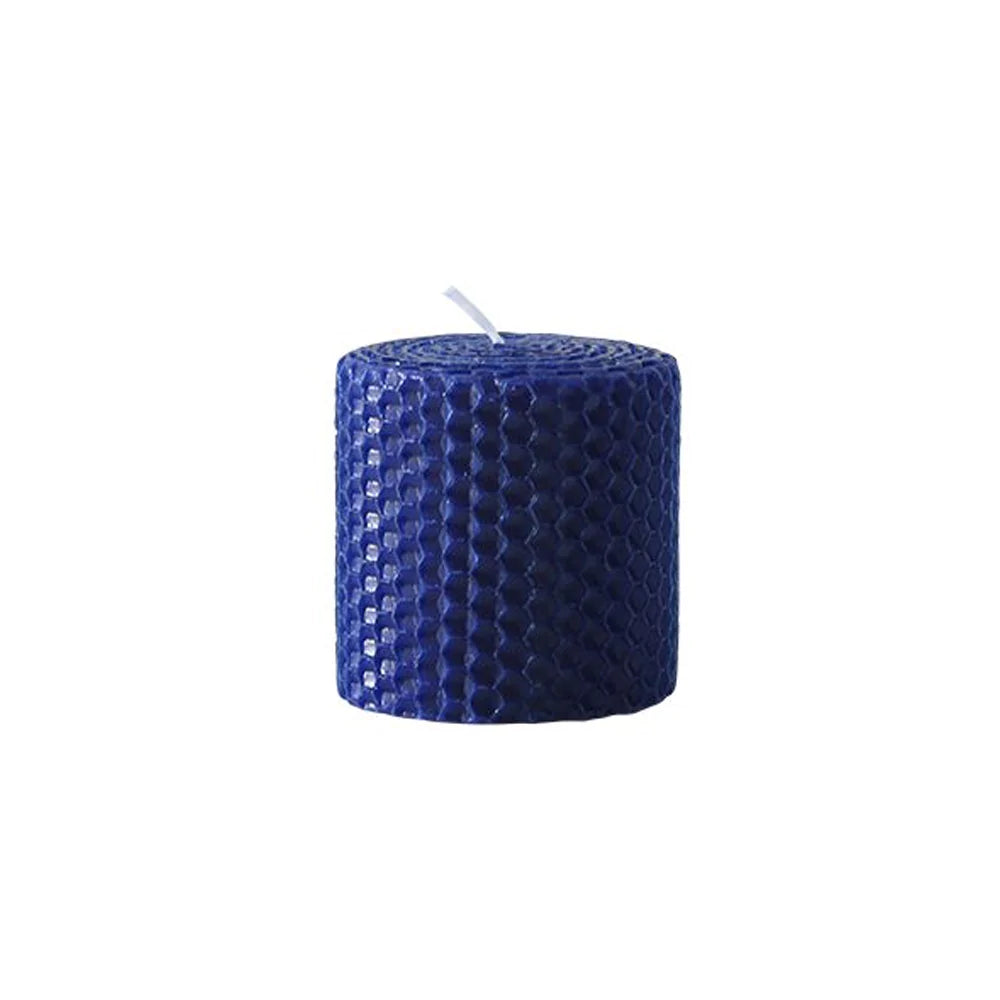 Honeycomb Pattern Candle - Small Fc-Ftj034C -  Candles | شمعة على شكل خلية نحل - صغيرة - ebarza Furniture UAE | Shop Modern Furniture in Abu Dhabi & Dubai - مفروشات ايبازرا في الامارات | تسوق اثاث عصري وديكورات مميزة في دبي وابوظبي