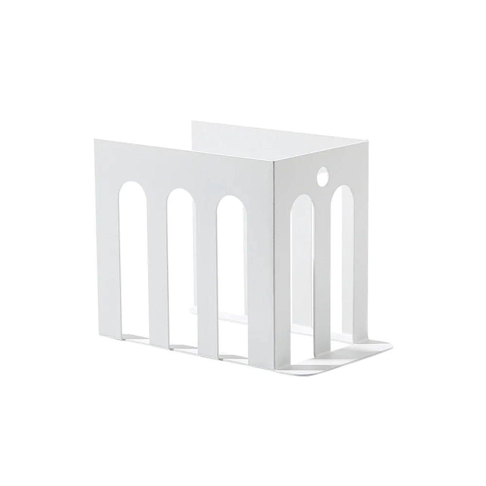 White Metal Arch Book Stand Fc-W22004A -  Bookends | حامل كتاب القوس المعدني الأبيض - ebarza Furniture UAE | Shop Modern Furniture in Abu Dhabi & Dubai - مفروشات ايبازرا في الامارات | تسوق اثاث عصري وديكورات مميزة في دبي وابوظبي