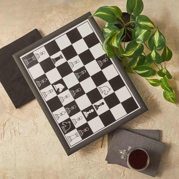 Karaca Home Chess Tray 36X45 Cm 300.21.02.0423 -  Trays | صينية شطرنج كاراجا للمنزل 36*45 سم - ebarza Furniture UAE | Shop Modern Furniture in Abu Dhabi & Dubai - مفروشات ايبازرا في الامارات | تسوق اثاث عصري وديكورات مميزة في دبي وابوظبي