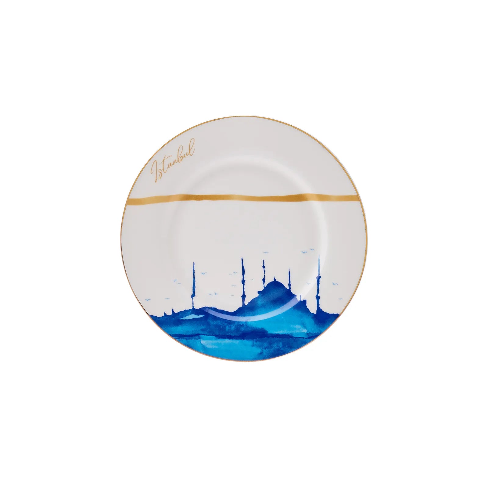 Karaca Istanbul Series Cake Plate 153.03.06.5004 -  Plates | طبق كيك سلسلة كاراجا اسطنبول - ebarza Furniture UAE | Shop Modern Furniture in Abu Dhabi & Dubai - مفروشات ايبازرا في الامارات | تسوق اثاث عصري وديكورات مميزة في دبي وابوظبي