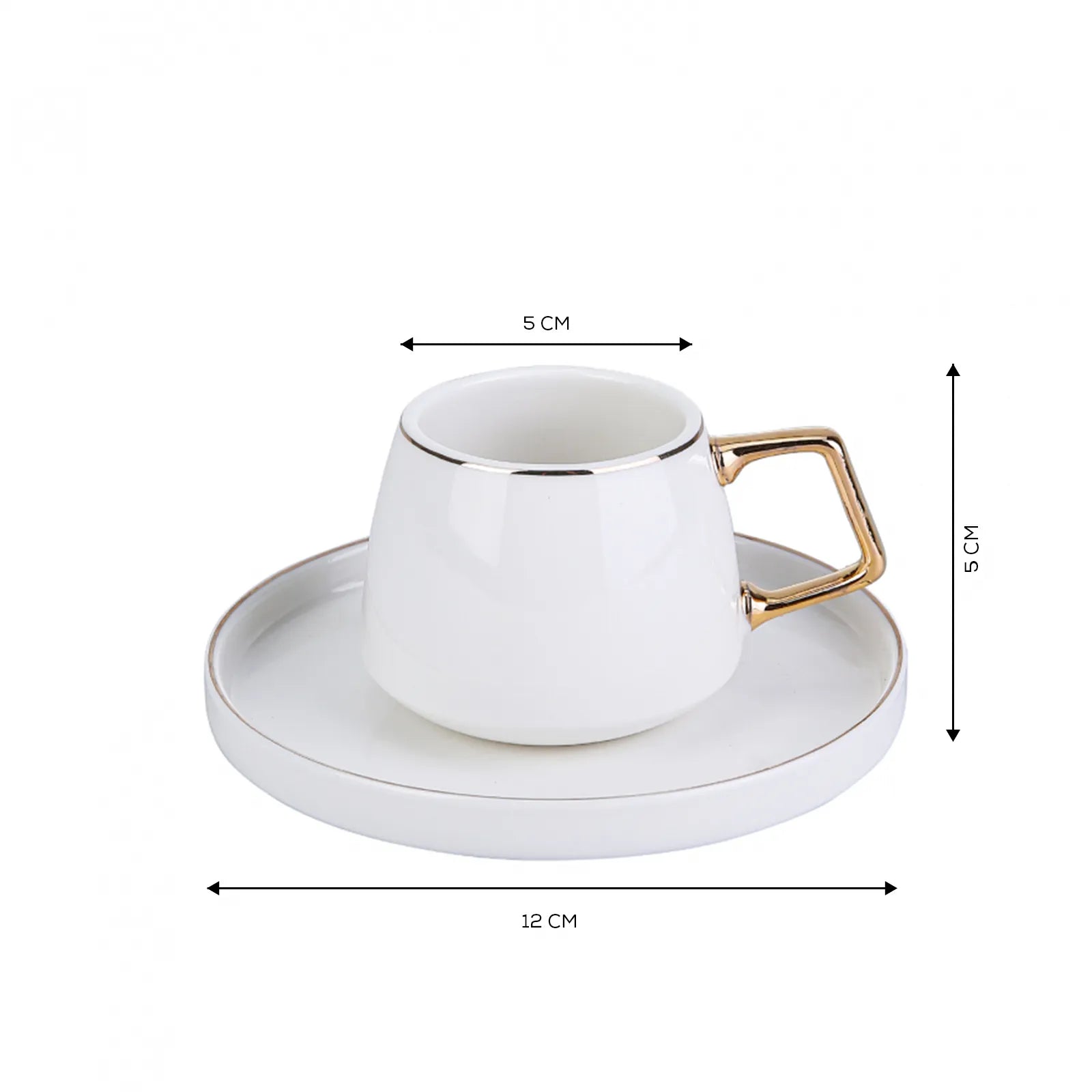 Saturn 6 Seater Porcelain Coffee Cup Sett 153.03.07.8417 -  Coffee Sets | طقم فناجين قهوة بورسلين من ساتورن ب 6 مقاعد - ebarza Furniture UAE | Shop Modern Furniture in Abu Dhabi & Dubai - مفروشات ايبازرا في الامارات | تسوق اثاث عصري وديكورات مميزة في دبي وابوظبي