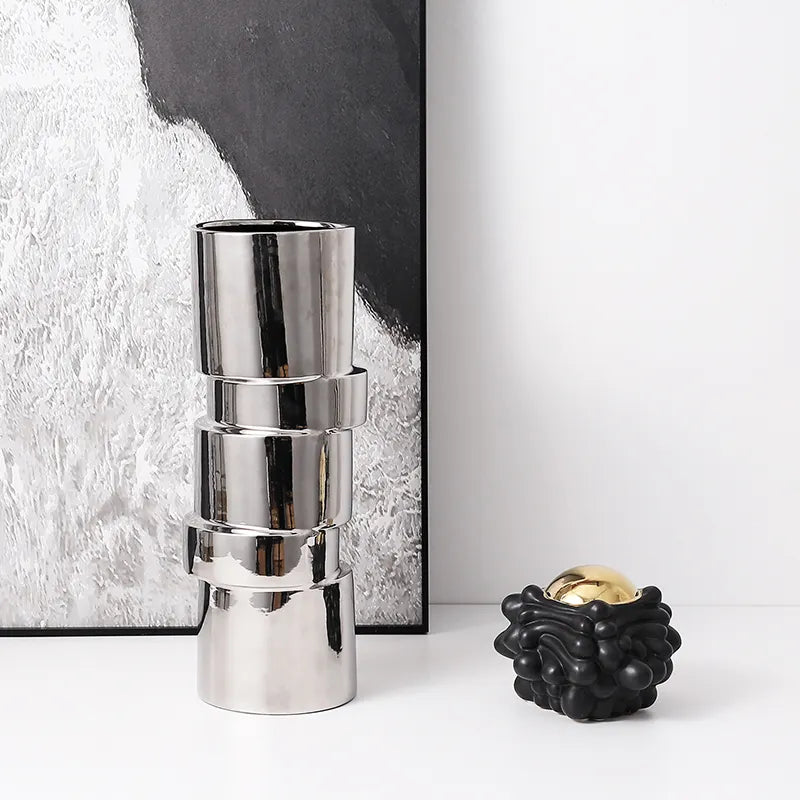 Bamboo Vase Fa-D21090 -  Vases - ebarza Furniture UAE | Shop Modern Furniture in Abu Dhabi & Dubai - مفروشات ايبازرا في الامارات | تسوق اثاث عصري وديكورات مميزة في دبي وابوظبي