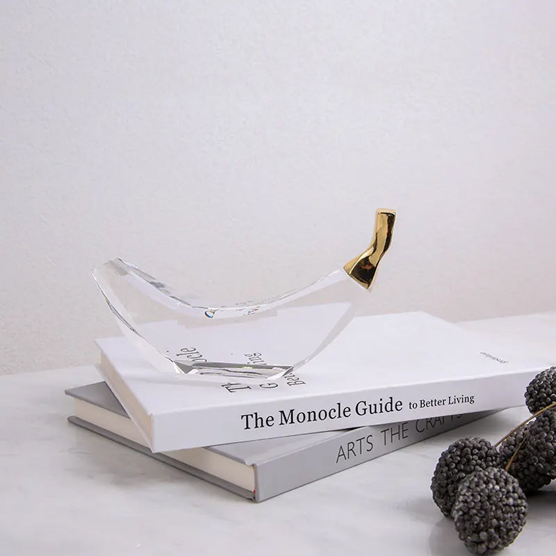 Banana Crystal Decoration Fb-Sj2002 -  Home Decor Figurines - ebarza Furniture UAE | Shop Modern Furniture in Abu Dhabi & Dubai - مفروشات ايبازرا في الامارات | تسوق اثاث عصري وديكورات مميزة في دبي وابوظبي