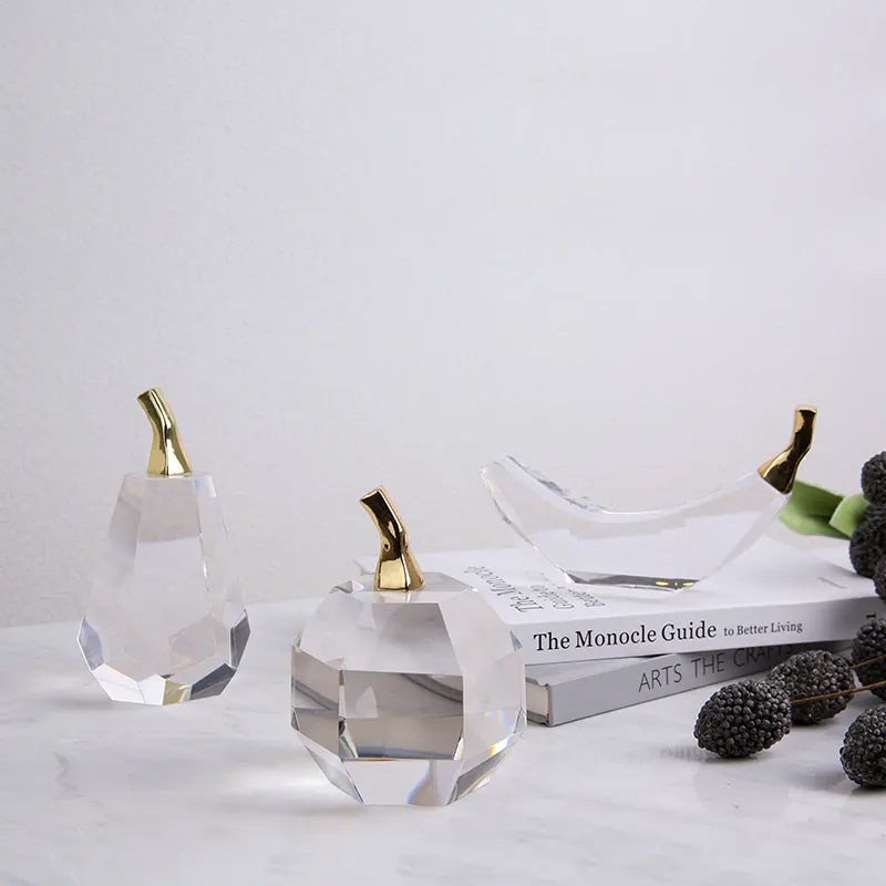 Banana Crystal Decoration Fb-Sj2002 -  Home Decor Figurines - ebarza Furniture UAE | Shop Modern Furniture in Abu Dhabi & Dubai - مفروشات ايبازرا في الامارات | تسوق اثاث عصري وديكورات مميزة في دبي وابوظبي