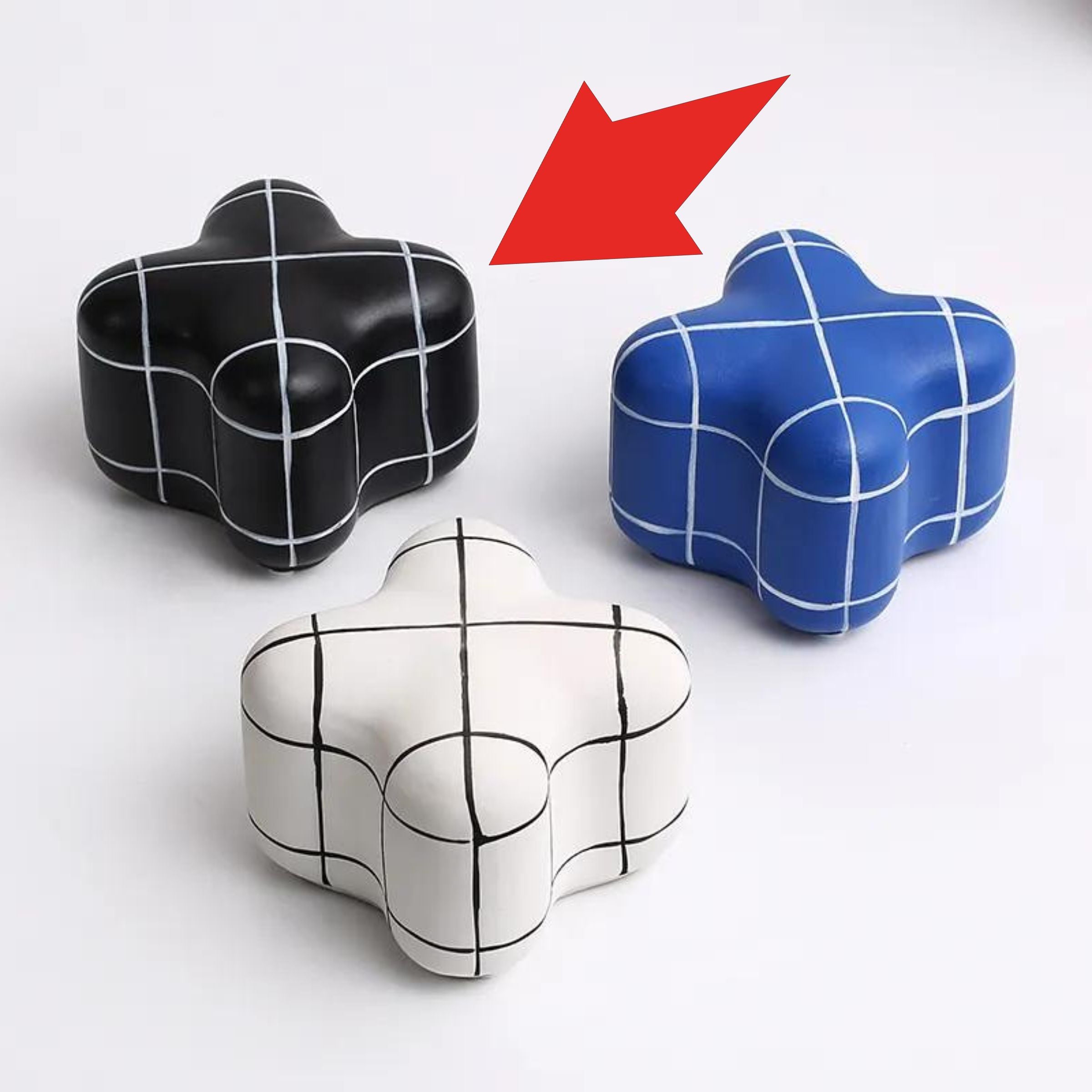 Black Line Square Ornament-B Fa-D21097C -  Home Decor Figurines - ebarza Furniture UAE | Shop Modern Furniture in Abu Dhabi & Dubai - مفروشات ايبازرا في الامارات | تسوق اثاث عصري وديكورات مميزة في دبي وابوظبي