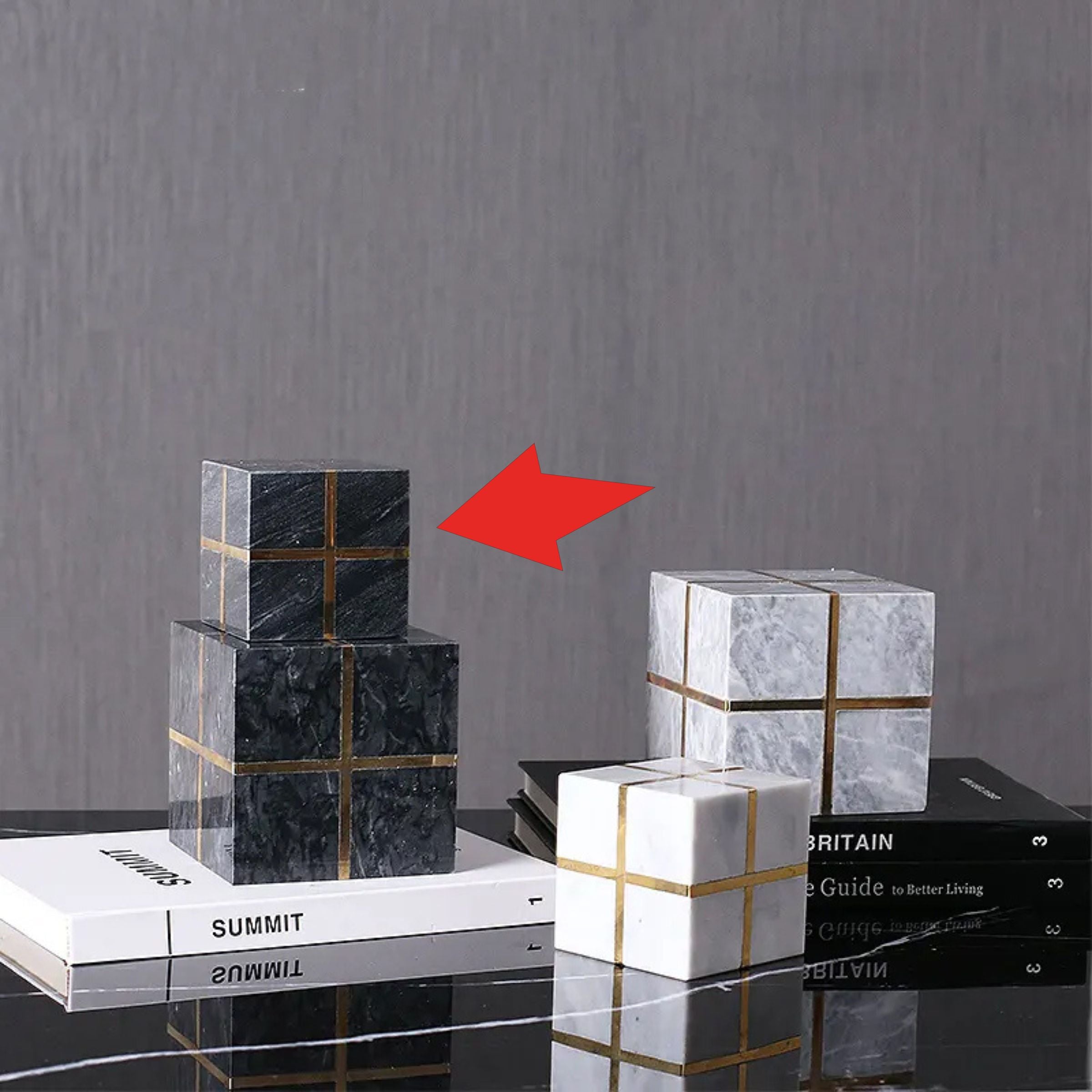 Black Natural Marble Decoration-B Fb-T1927B -  Home Decor Figurines - ebarza Furniture UAE | Shop Modern Furniture in Abu Dhabi & Dubai - مفروشات ايبازرا في الامارات | تسوق اثاث عصري وديكورات مميزة في دبي وابوظبي