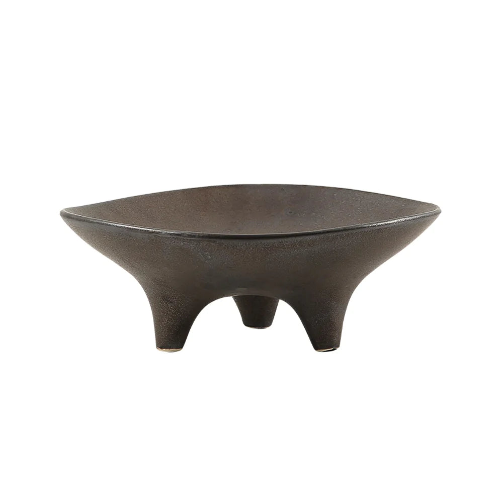 Ceramic Bowl With Feet Fd-D22044 -  Bowls - ebarza Furniture UAE | Shop Modern Furniture in Abu Dhabi & Dubai - مفروشات ايبازرا في الامارات | تسوق اثاث عصري وديكورات مميزة في دبي وابوظبي