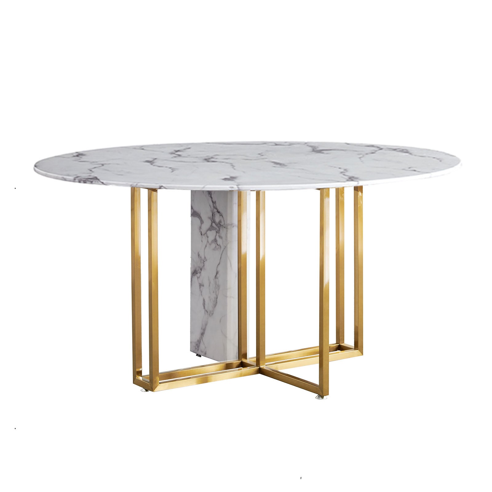 Custom Niort Round Dining Table by BEACON, featuring a sleek wooden surface and modern design, perfect for contemporary dining rooms.