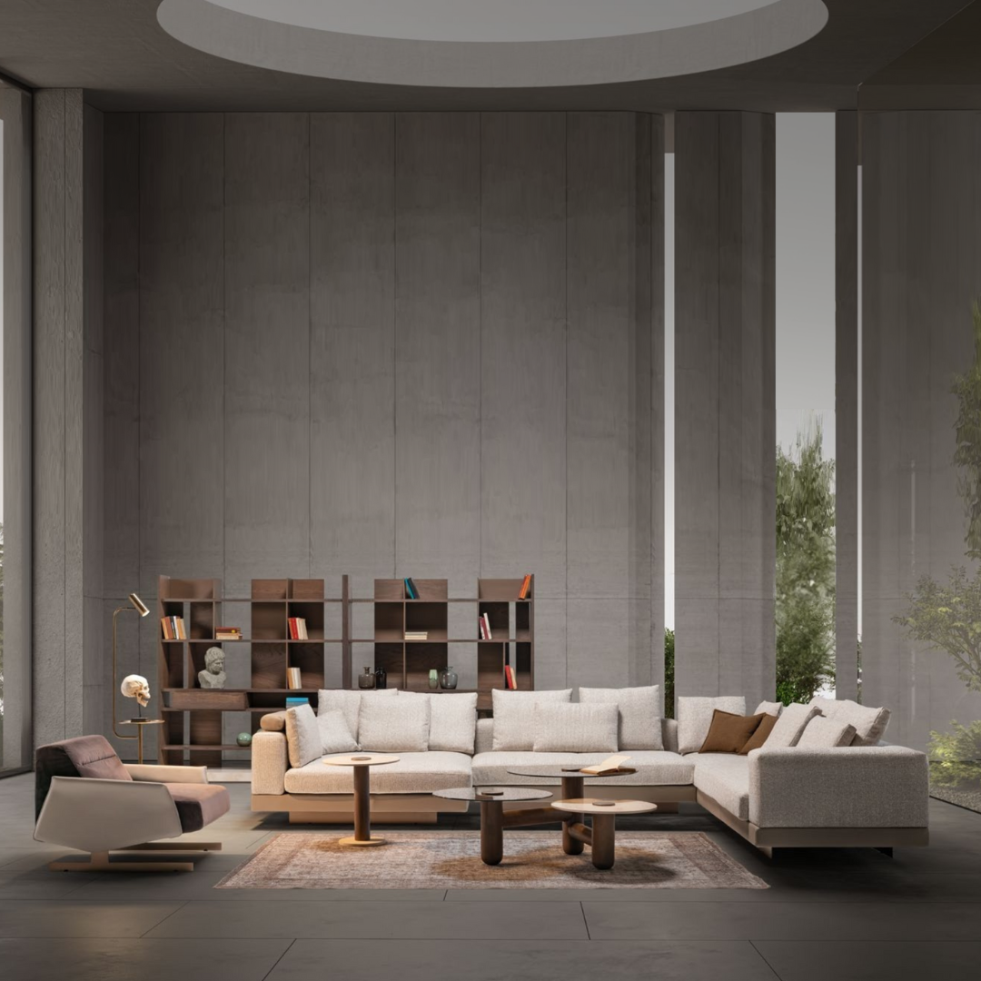 Homage Koltuk Edessa Center Table Edsa-CT01 coffee table with modern wooden design and sleek rectangular surface.