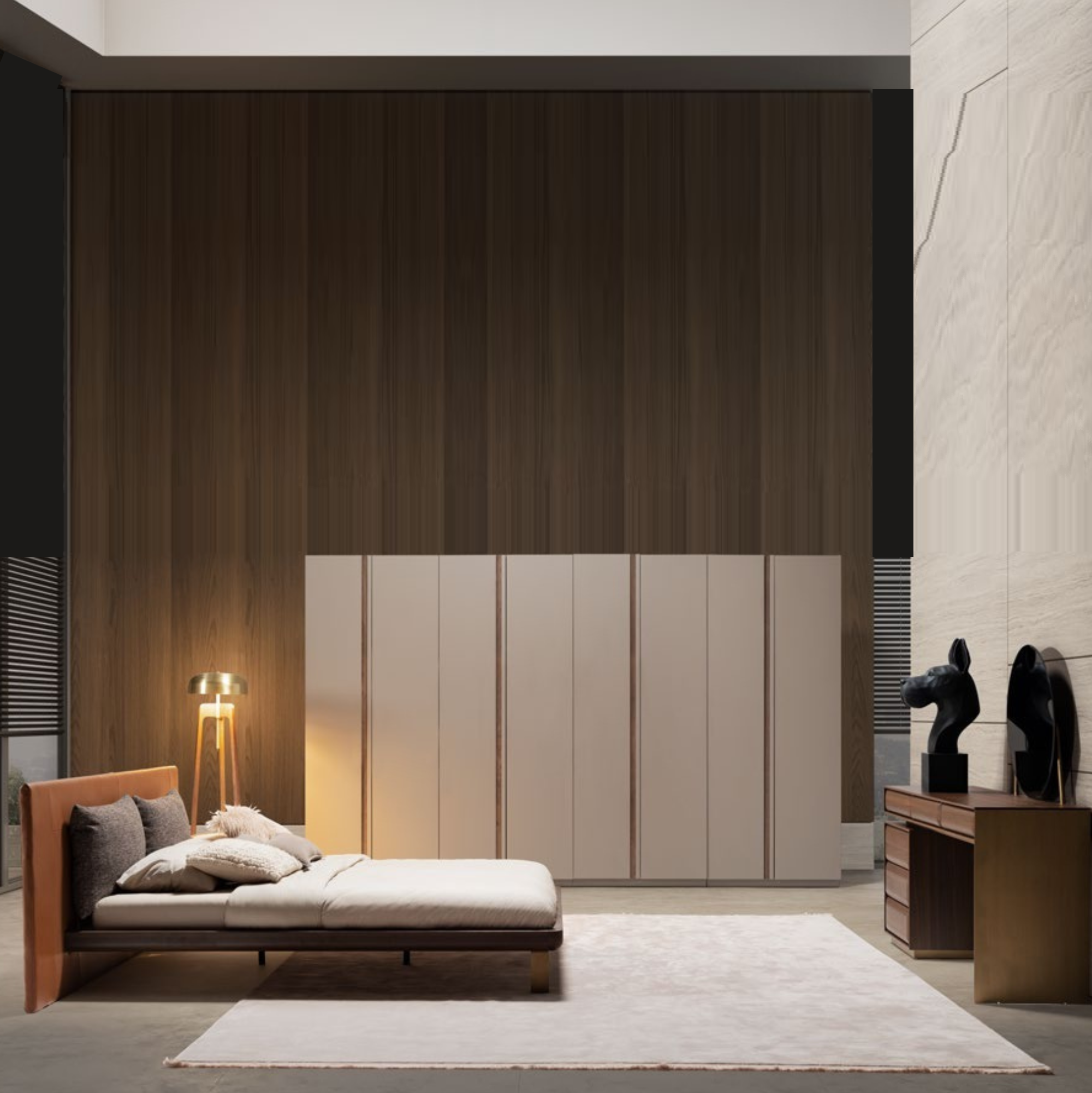 HOMAGE KOLTUK Era King Size Bedstead featuring a modern wooden frame and sleek design for a spacious bedroom.