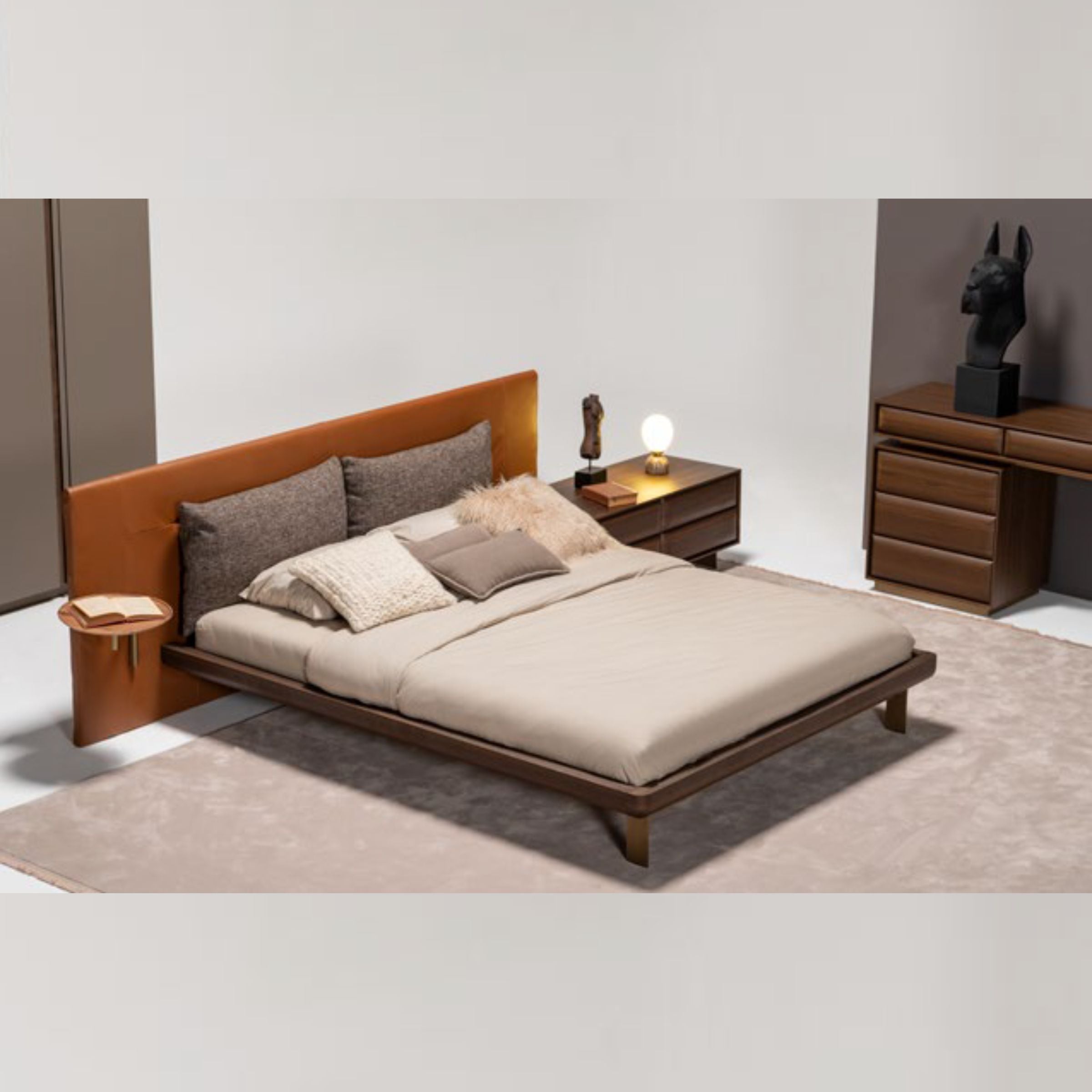 HOMAGE KOLTUK Era King Size Bedstead in modern design with a sturdy frame and sleek finish, perfect for a spacious bedroom.