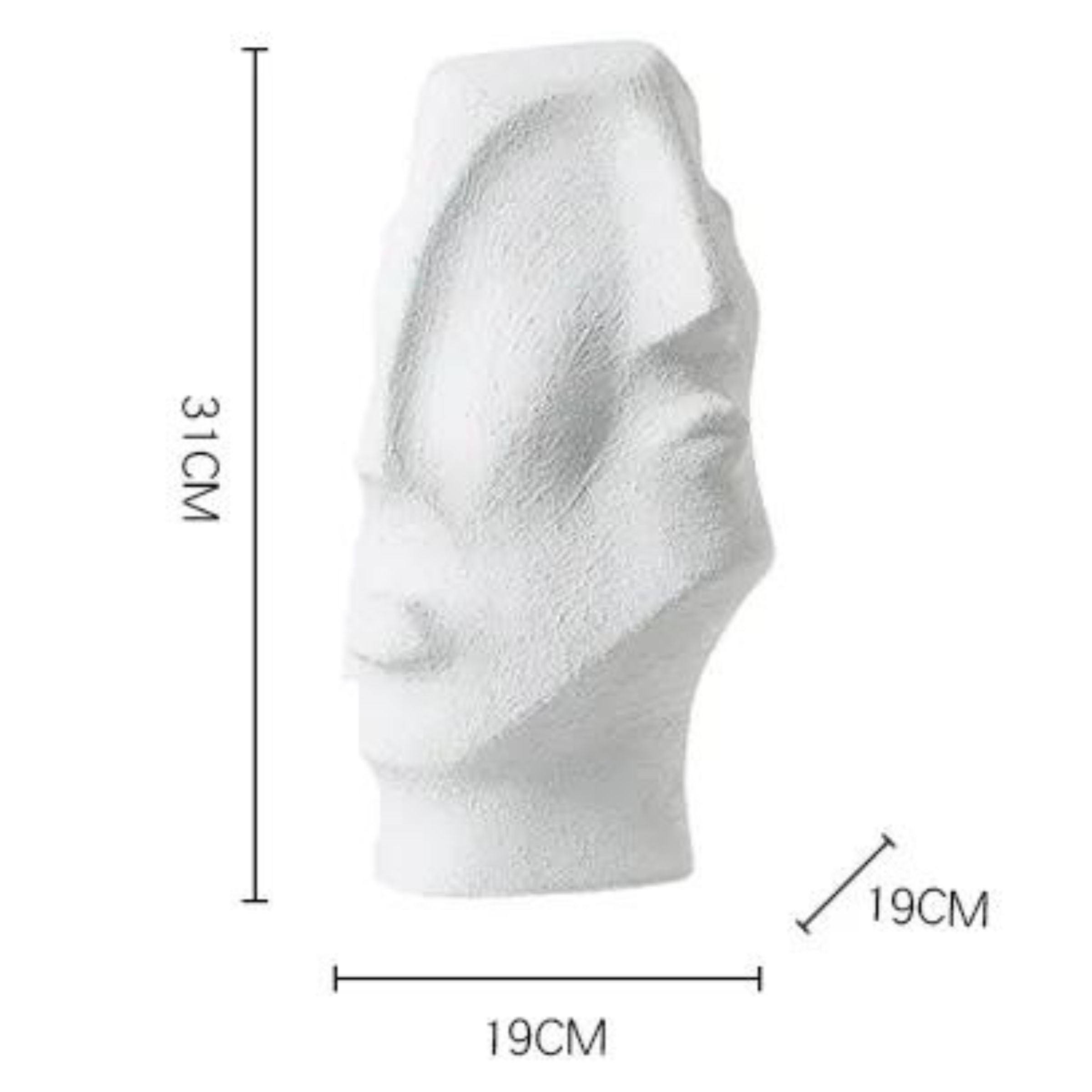 Four-Faced Ceramic Sculpture Fd-D22035 -  Home Decor Figurines - ebarza Furniture UAE | Shop Modern Furniture in Abu Dhabi & Dubai - مفروشات ايبازرا في الامارات | تسوق اثاث عصري وديكورات مميزة في دبي وابوظبي