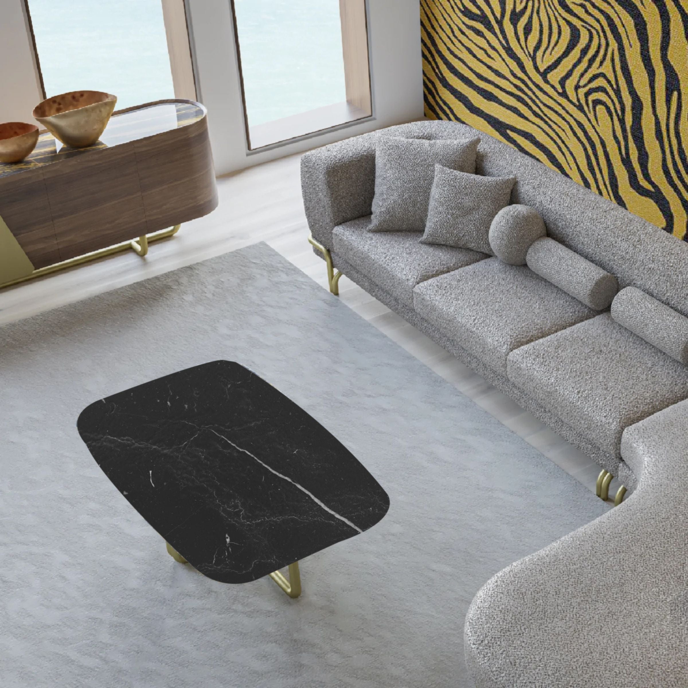 Giallo Center Table Giloct-049-Black -  Coffee Tables - ebarza Furniture UAE | Shop Modern Furniture in Abu Dhabi & Dubai - مفروشات ايبازرا في الامارات | تسوق اثاث عصري وديكورات مميزة في دبي وابوظبي