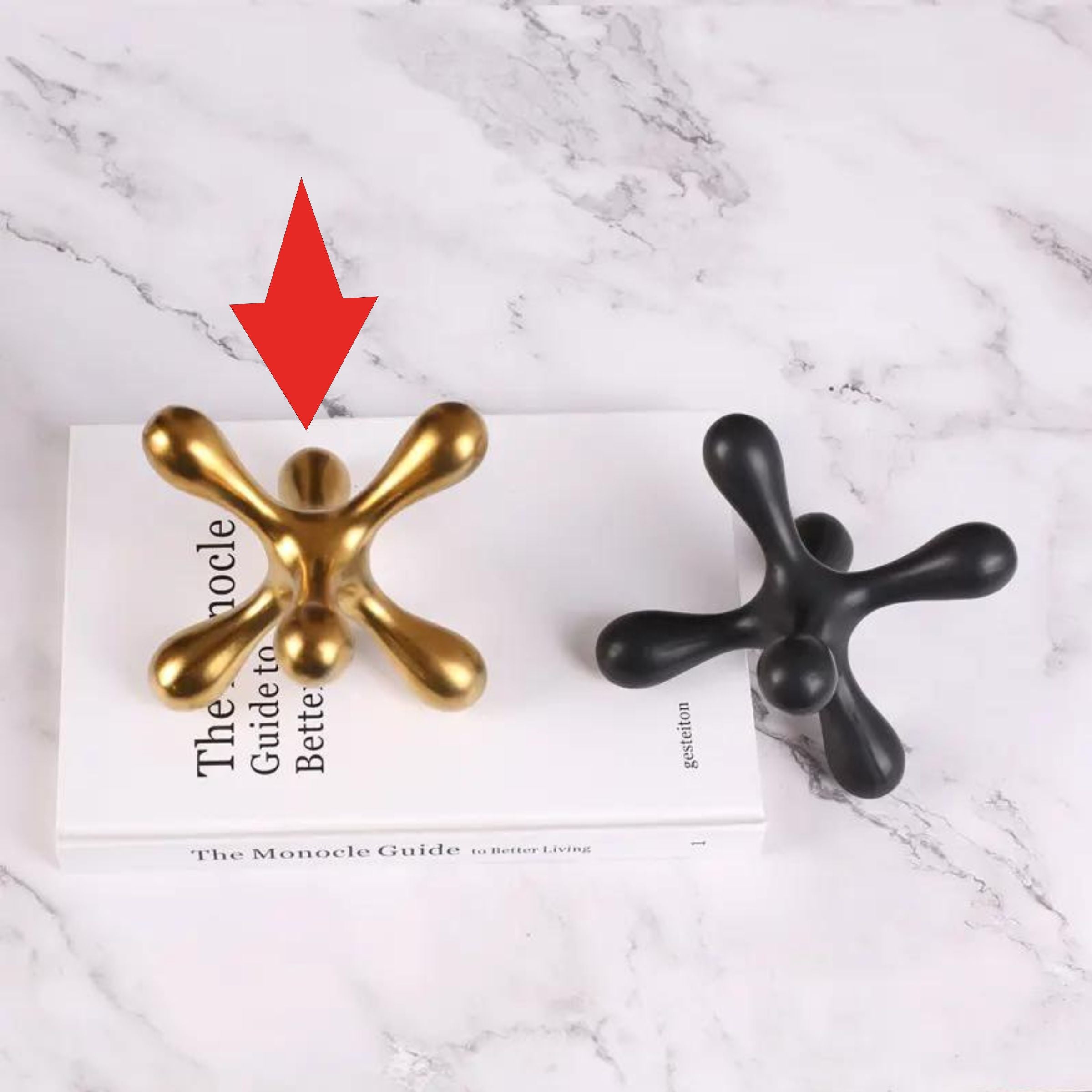 Golden Hexagonal Decoration - B Fa-D2021B -  Home Decor Figurines - ebarza Furniture UAE | Shop Modern Furniture in Abu Dhabi & Dubai - مفروشات ايبازرا في الامارات | تسوق اثاث عصري وديكورات مميزة في دبي وابوظبي