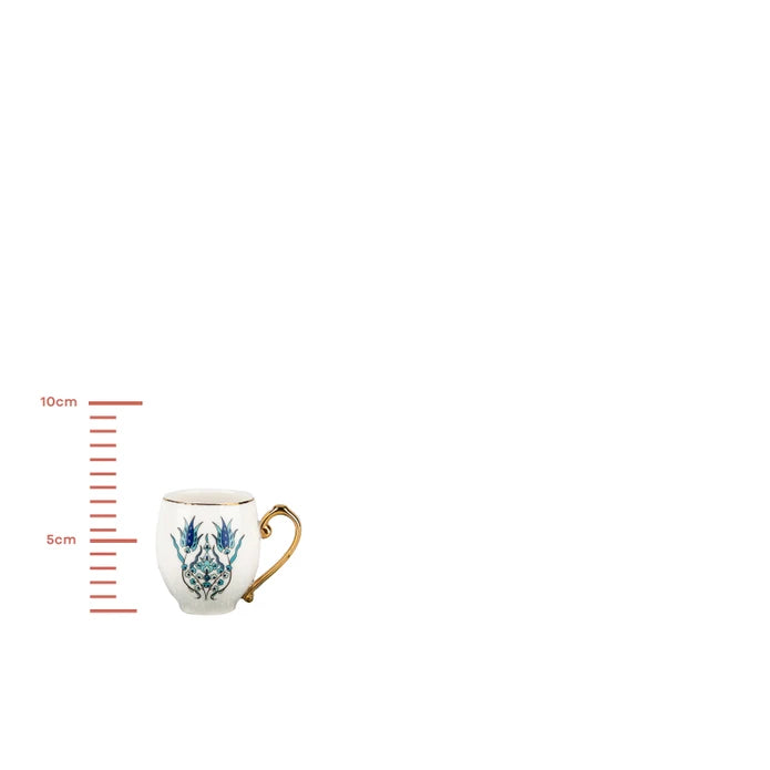 Karaca Iznik Set Of 2 Coffee Cups 153.03.07.7659 -  Coffee Sets | طقم فناجين قهوة كاراجا إزنيك 2 - ebarza Furniture UAE | Shop Modern Furniture in Abu Dhabi & Dubai - مفروشات ايبازرا في الامارات | تسوق اثاث عصري وديكورات مميزة في دبي وابوظبي