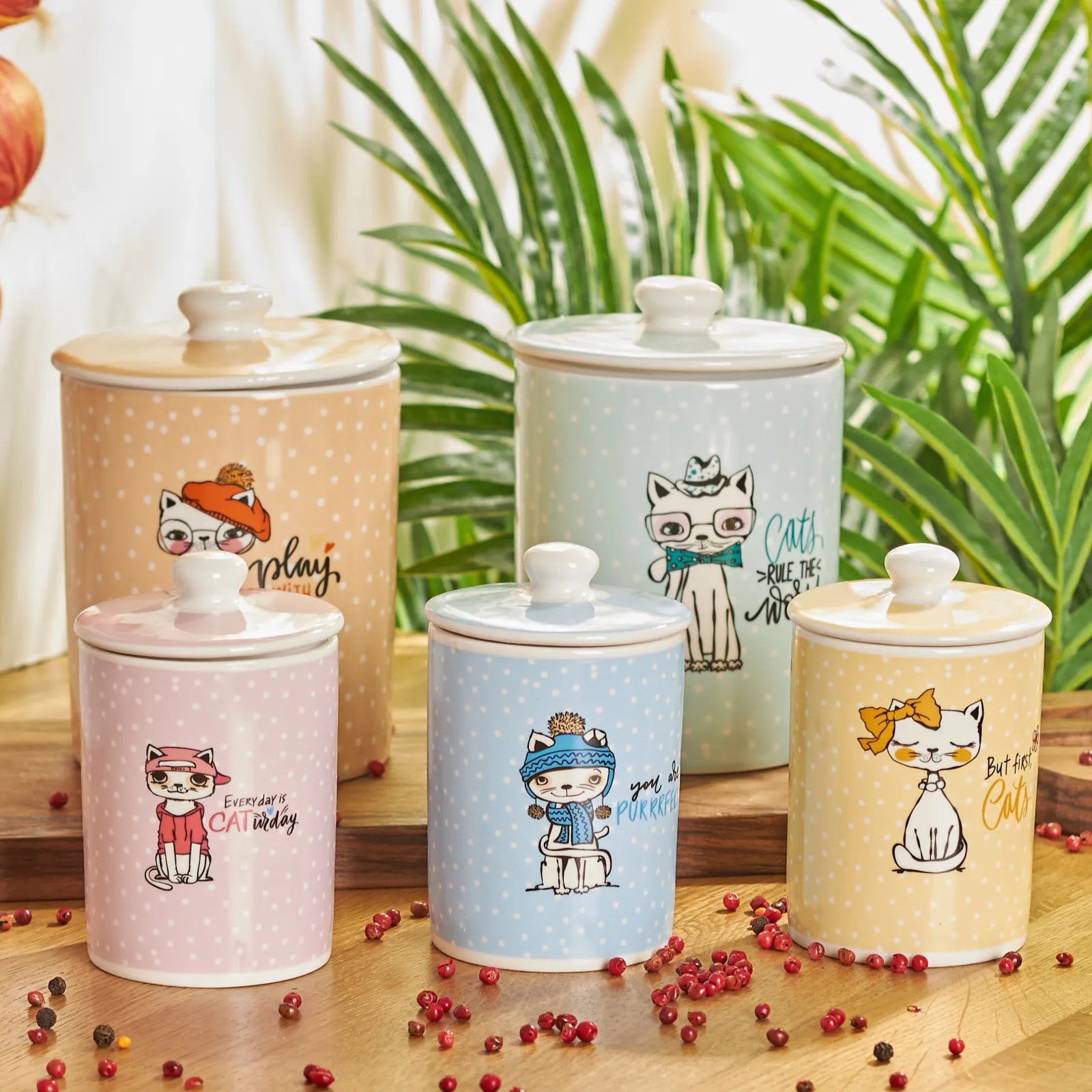 Karaca Animal 5 Pieces Spice Set 153.03.06.5146 -  Spice Sets - ebarza Furniture UAE | Shop Modern Furniture in Abu Dhabi & Dubai - مفروشات ايبازرا في الامارات | تسوق اثاث عصري وديكورات مميزة في دبي وابوظبي