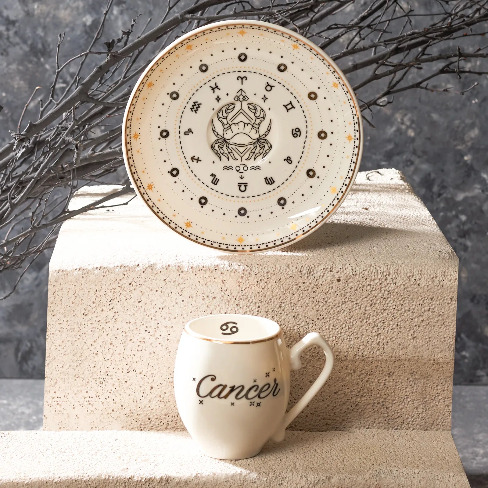 Karaca Cancer Coffee Cup 90 Ml 153.03.06.6903 -  Coffee Sets - ebarza Furniture UAE | Shop Modern Furniture in Abu Dhabi & Dubai - مفروشات ايبازرا في الامارات | تسوق اثاث عصري وديكورات مميزة في دبي وابوظبي