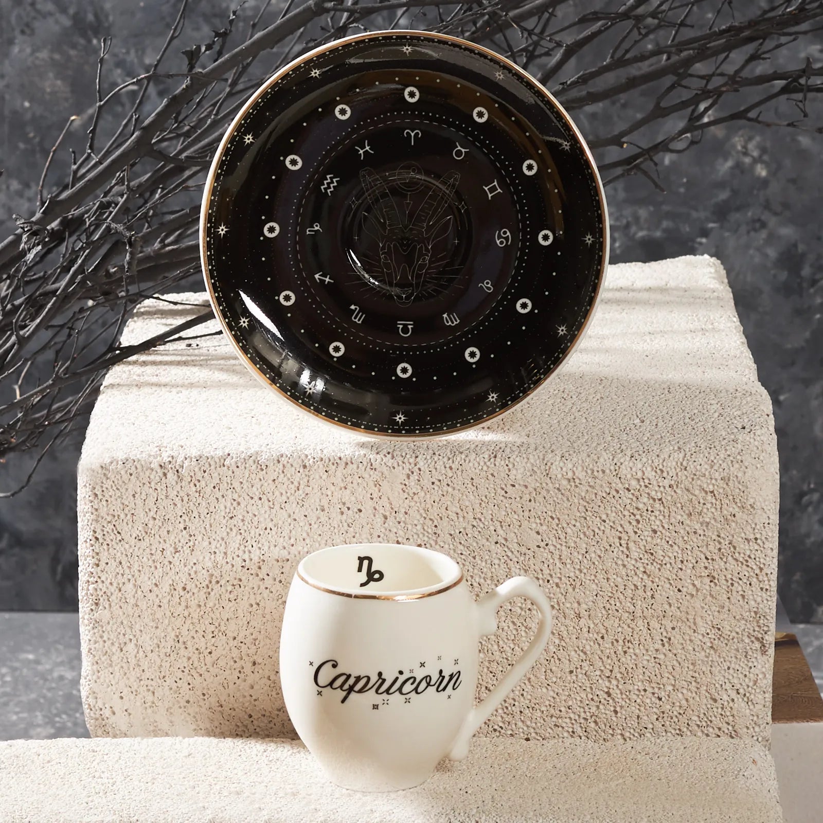 Karaca Capricorn Coffee Cup 90 Ml 153.03.06.6897 -  Coffee Sets - ebarza Furniture UAE | Shop Modern Furniture in Abu Dhabi & Dubai - مفروشات ايبازرا في الامارات | تسوق اثاث عصري وديكورات مميزة في دبي وابوظبي