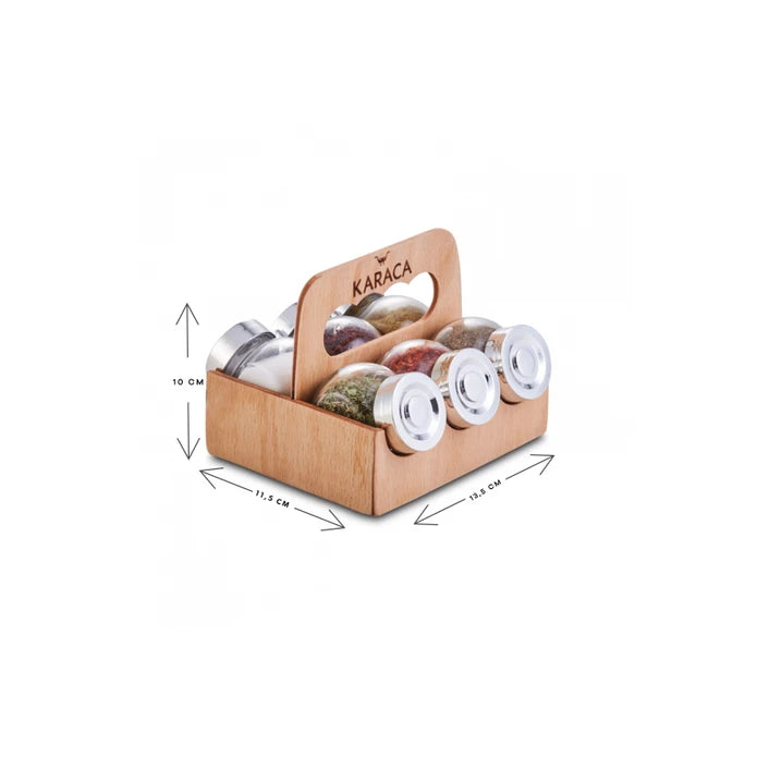 Karaca Casa 7 Piece Spice Rack / Spice Set 153.03.06.1530 -  Spice Sets - ebarza Furniture UAE | Shop Modern Furniture in Abu Dhabi & Dubai - مفروشات ايبازرا في الامارات | تسوق اثاث عصري وديكورات مميزة في دبي وابوظبي