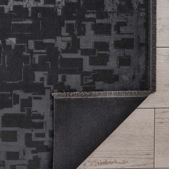 Karaca Cashmere Carpet Velvet Quartz Anthracite 120X180 Cm 200.19.01.0155 -  Rugs - ebarza Furniture UAE | Shop Modern Furniture in Abu Dhabi & Dubai - مفروشات ايبازرا في الامارات | تسوق اثاث عصري وديكورات مميزة في دبي وابوظبي