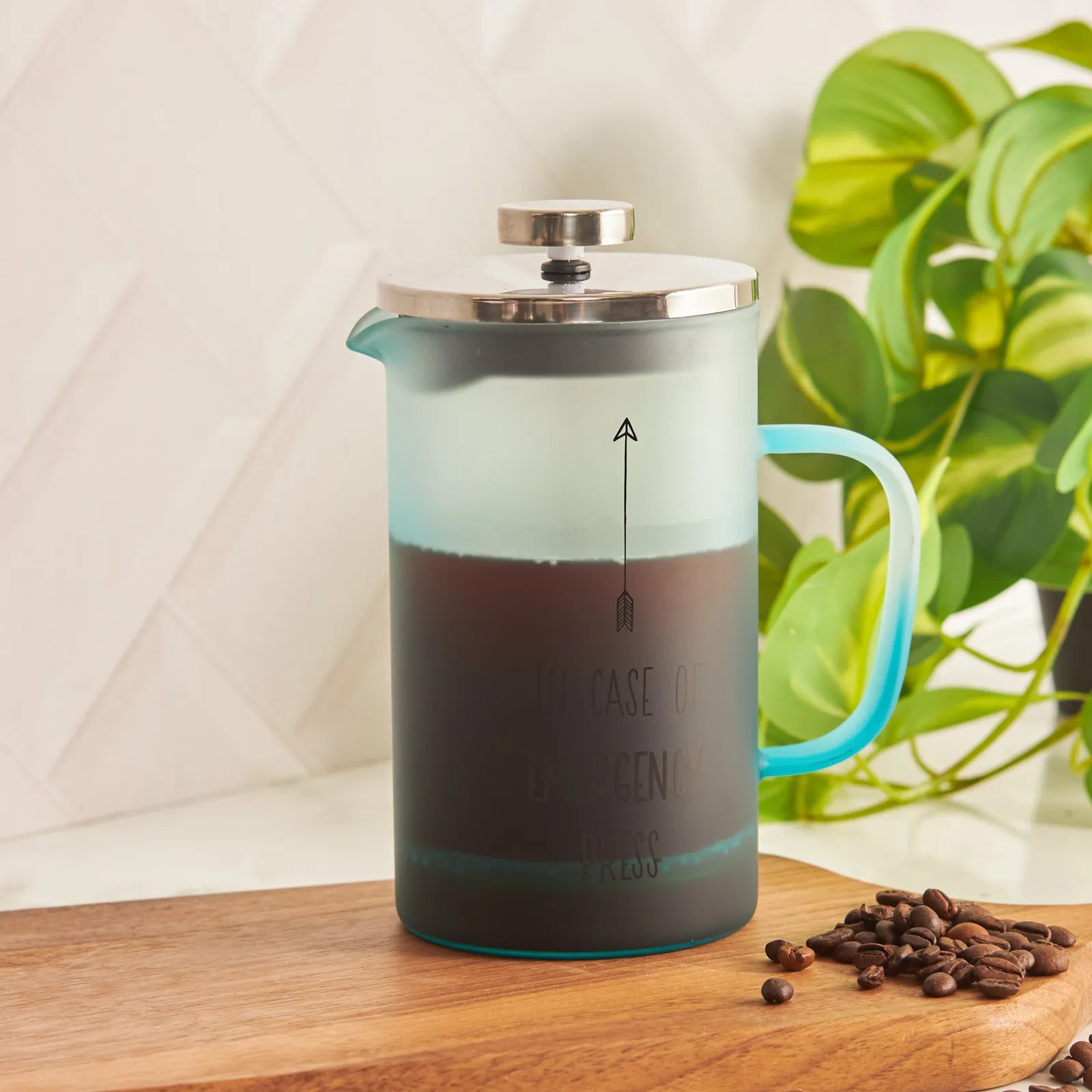 Karaca Emergency Frenchpress Blue 600 Ml 153.03.08.1776 -  Kitchen Appliances - ebarza Furniture UAE | Shop Modern Furniture in Abu Dhabi & Dubai - مفروشات ايبازرا في الامارات | تسوق اثاث عصري وديكورات مميزة في دبي وابوظبي