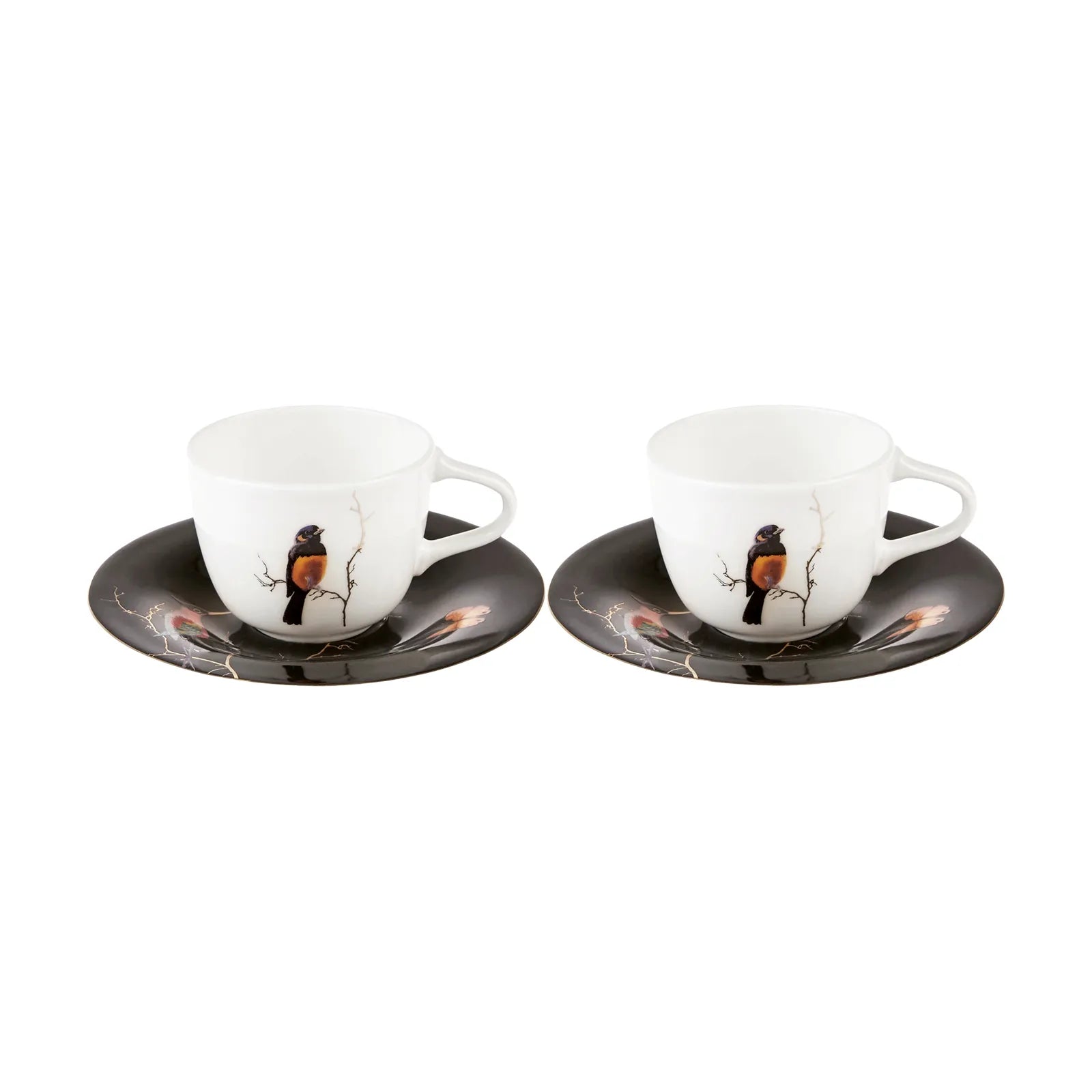 Karaca Fine Pearl Grace Black Set of 2 Coffee Cups 100 ml 153.03.06.9826 -  Coffee Sets - ebarza Furniture UAE | Shop Modern Furniture in Abu Dhabi & Dubai - مفروشات ايبازرا في الامارات | تسوق اثاث عصري وديكورات مميزة في دبي وابوظبي